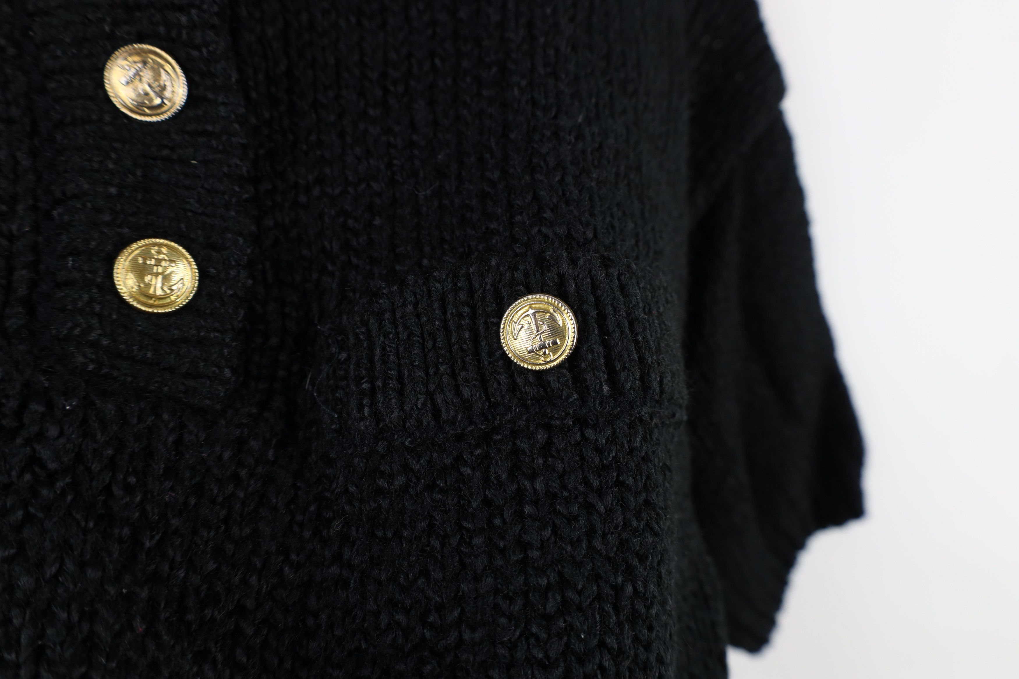 Vintage Vintage 90s Streetwear Ribbed Short Sleeve Collared Sweater Size M / US 6-8 / IT 42-44 - 4 Thumbnail