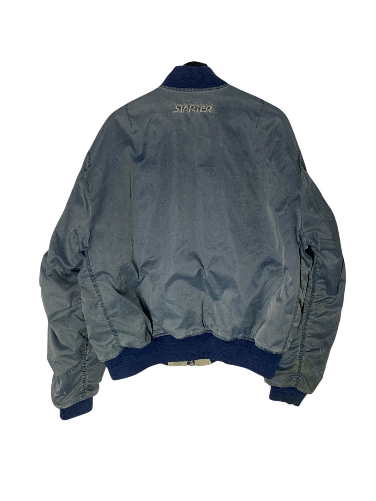 Starter Vintage STARTER Bomber Jacket Distressed Size US L / EU 52-54 / 3 - 2 Thumbnail