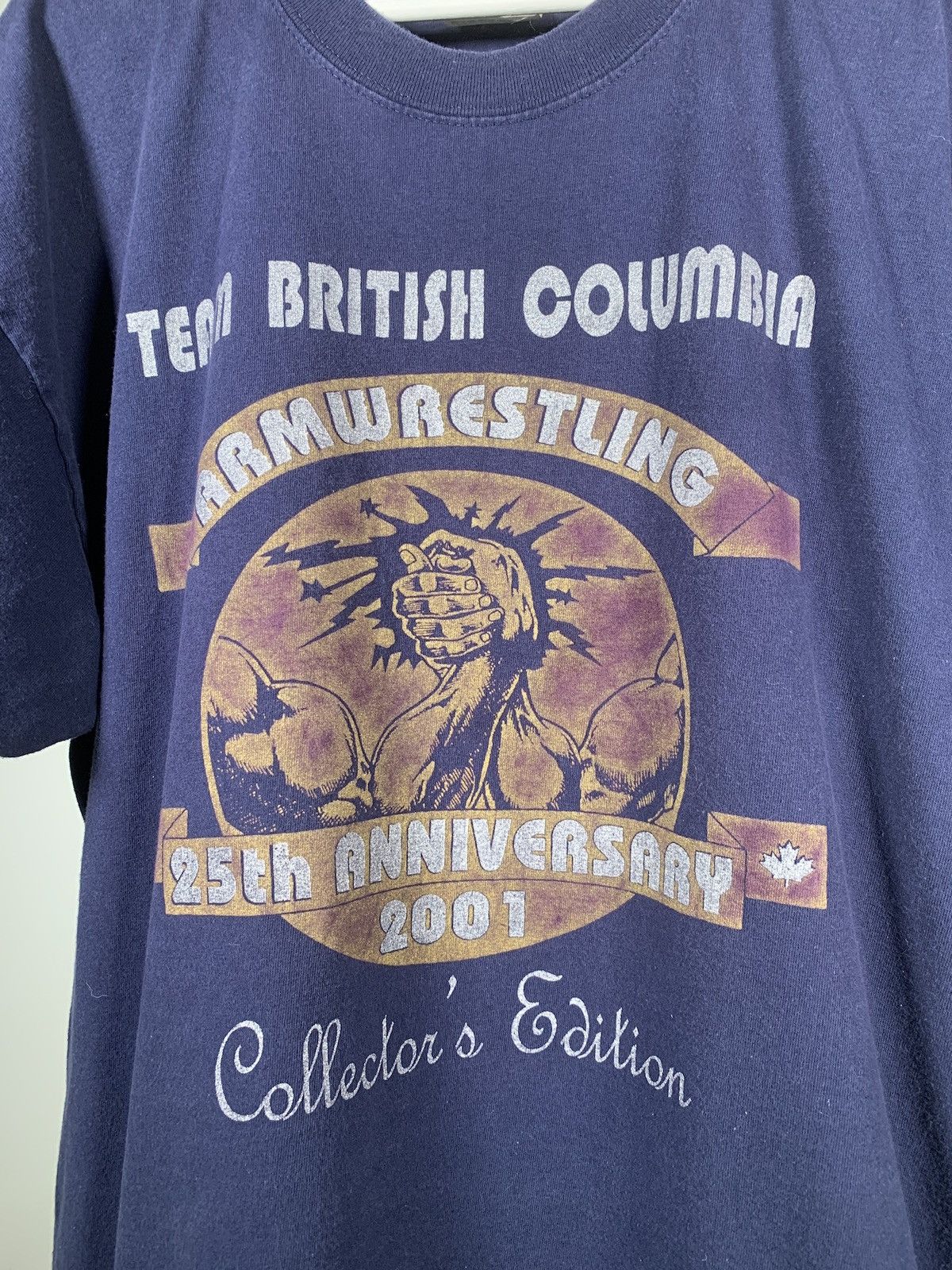 Japanese Brand × Vintage Vintage Arm Wrestling Team British Columbia 2001 T Shirt Size US XL / EU 56 / 4 - 2 Thumbnail