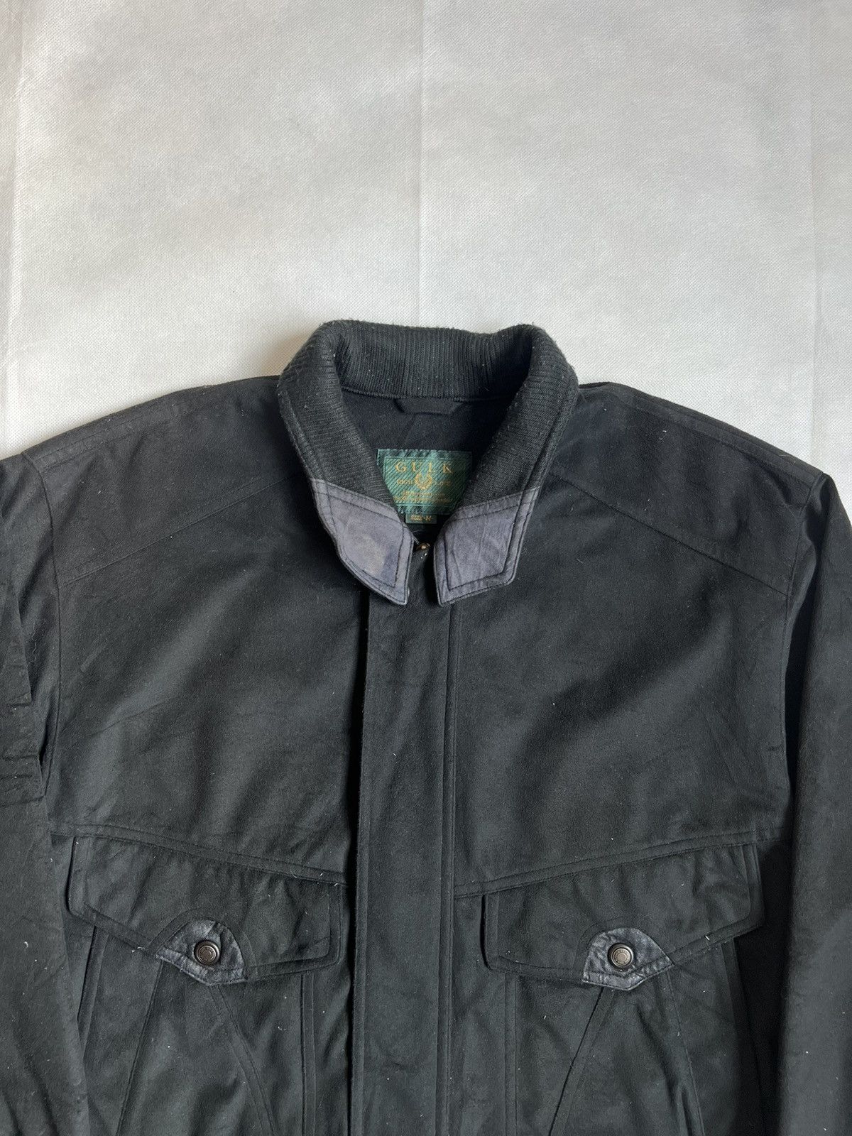 Vintage Vintage Gulk Wool Black Japanese Bomber Jacket Size US M / EU 48-50 / 2 - 4 Thumbnail