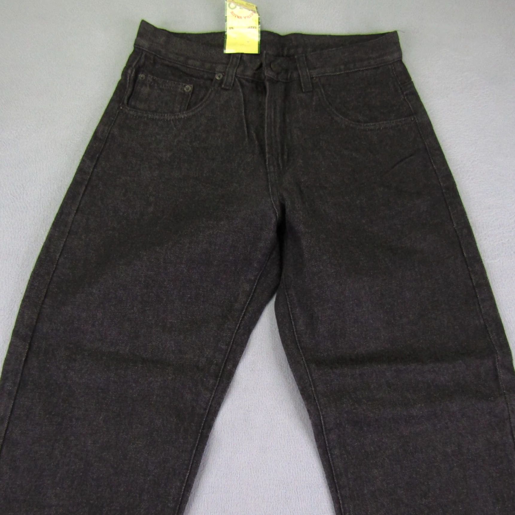 Vintage VINTAGE Solo Semore Jeans Men 30x30 Black Denim Baggy Straight Deadstock Y2K 90s Jeans Mens Regular Black 30 30 Size US 29 - 3 Thumbnail