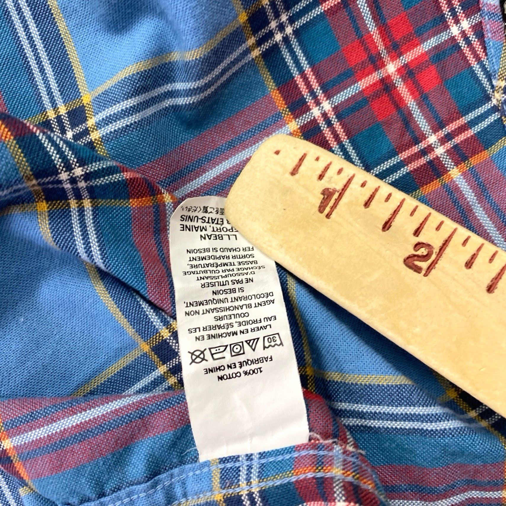 Vintage VINTAGE L.L. Bean Shirt Mens XL Blue Red Plaid Flannel Freeport Maine EUC Size US XL / EU 56 / 4 - 5 Thumbnail