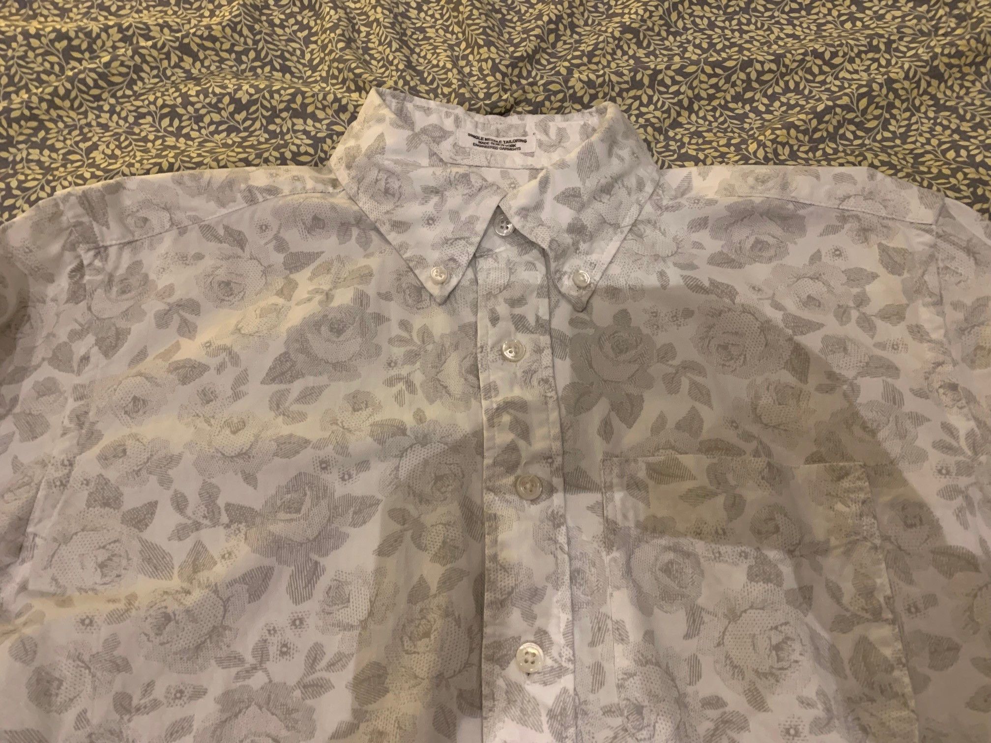 Engineered Garments EG Rose Print Long Sleeve Shirt Size US S / EU 44-46 / 1 - 6 Thumbnail