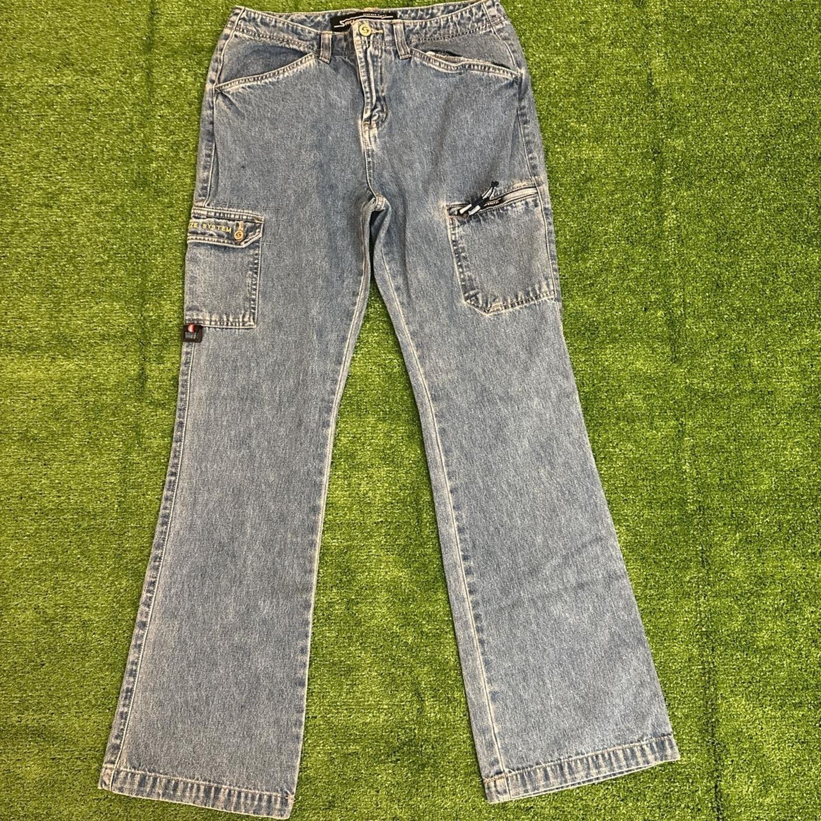 Other Women’s Retro Stephen Hardy Squeeze Denim Utility Jeans Size 29" - 2 Thumbnail