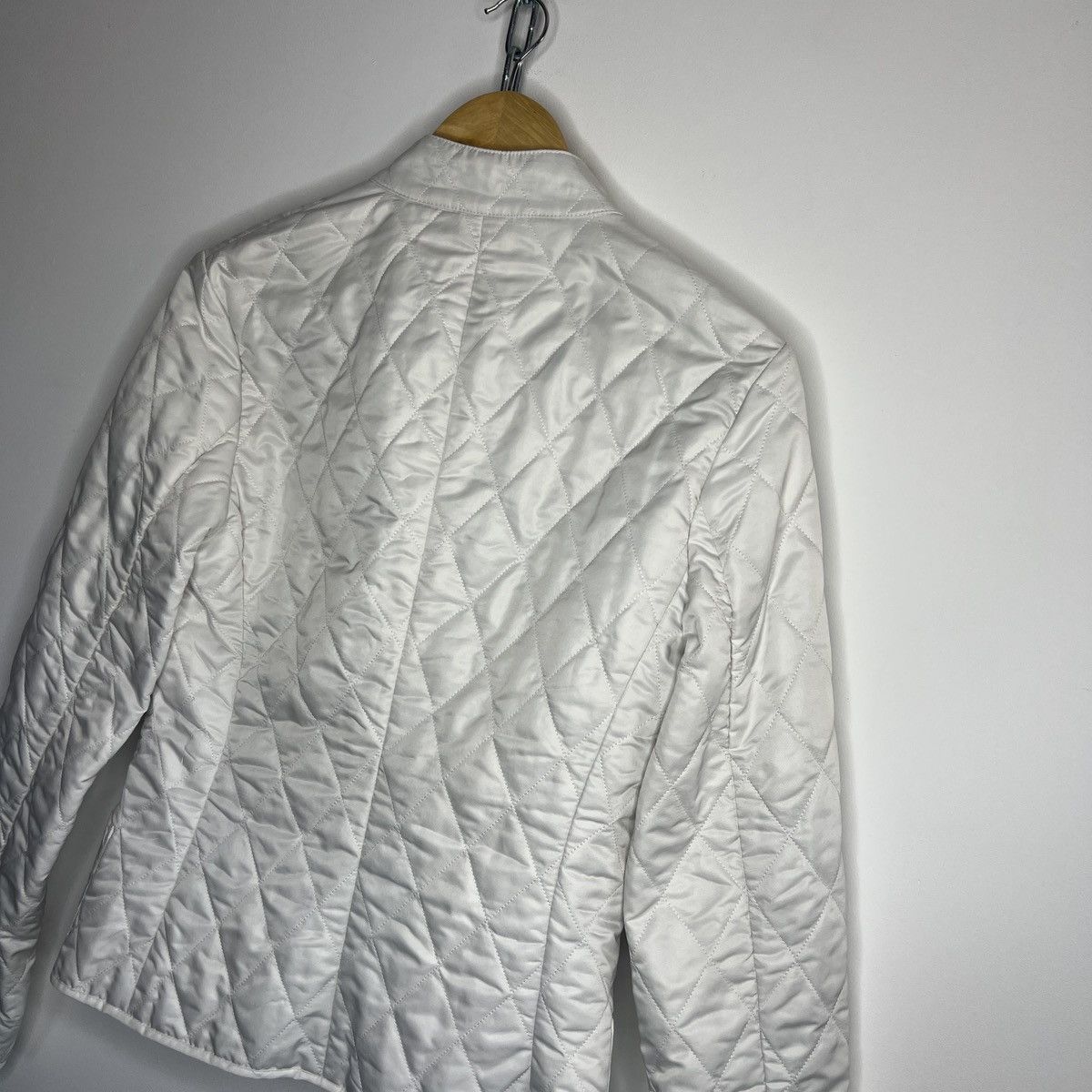 Burberry Burberry London White Puffer Jacket Quileted Nova Check Size S / US 4 / IT 40 - 10 Thumbnail