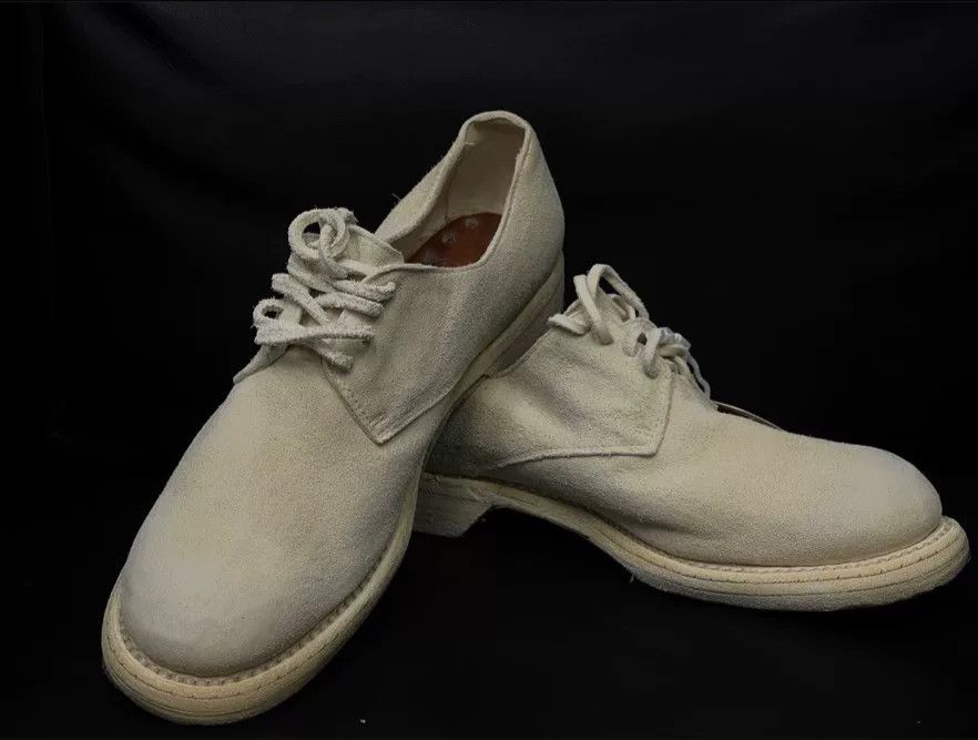 Guidi Guidi Beige Lace-Up Derby Shoes Size US 5.5 / EU 38 - 1 Thumbnail