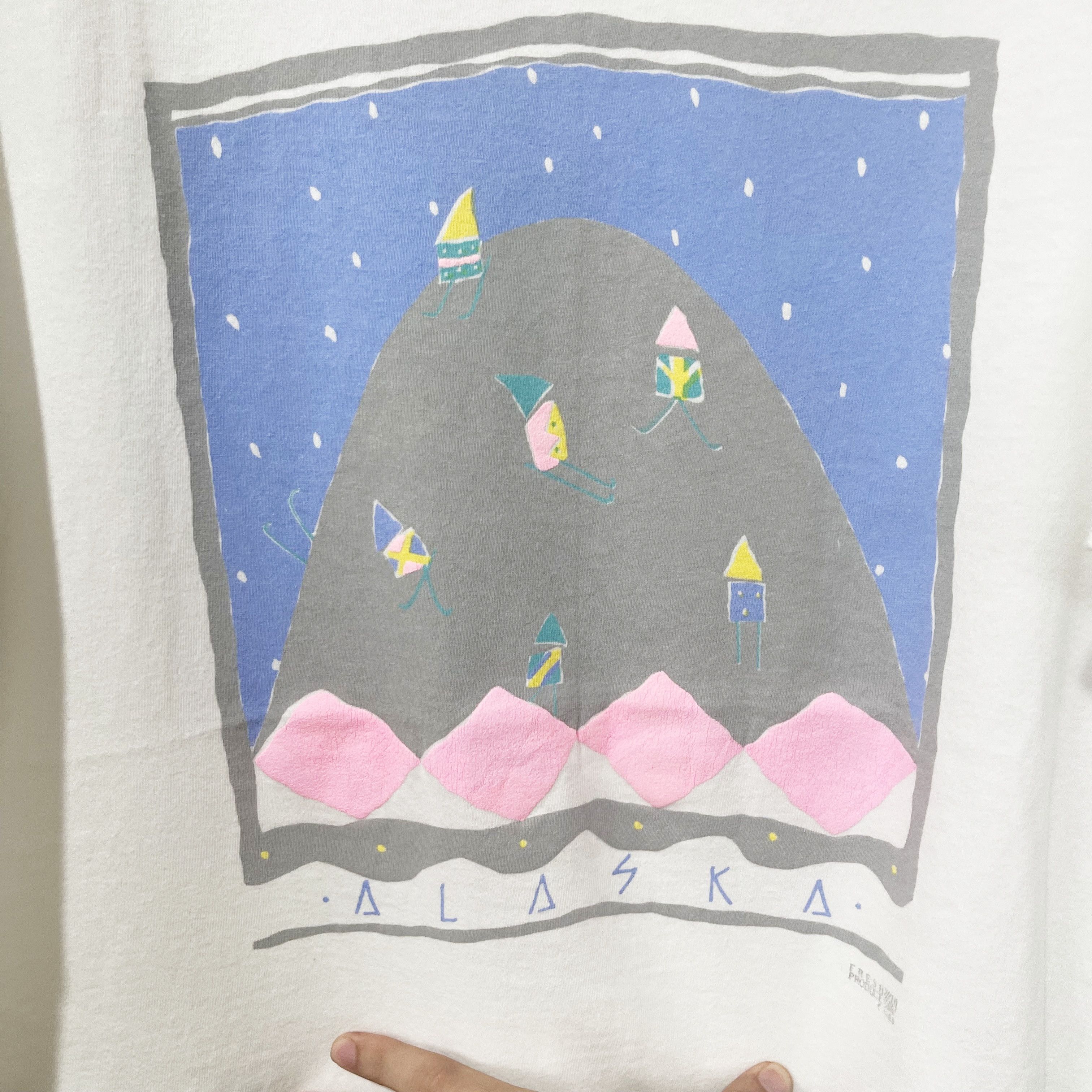Vintage Vintage 1988 Alaska Ski Mountain T-Shirt Size US XL / EU 56 / 4 - 2 Thumbnail