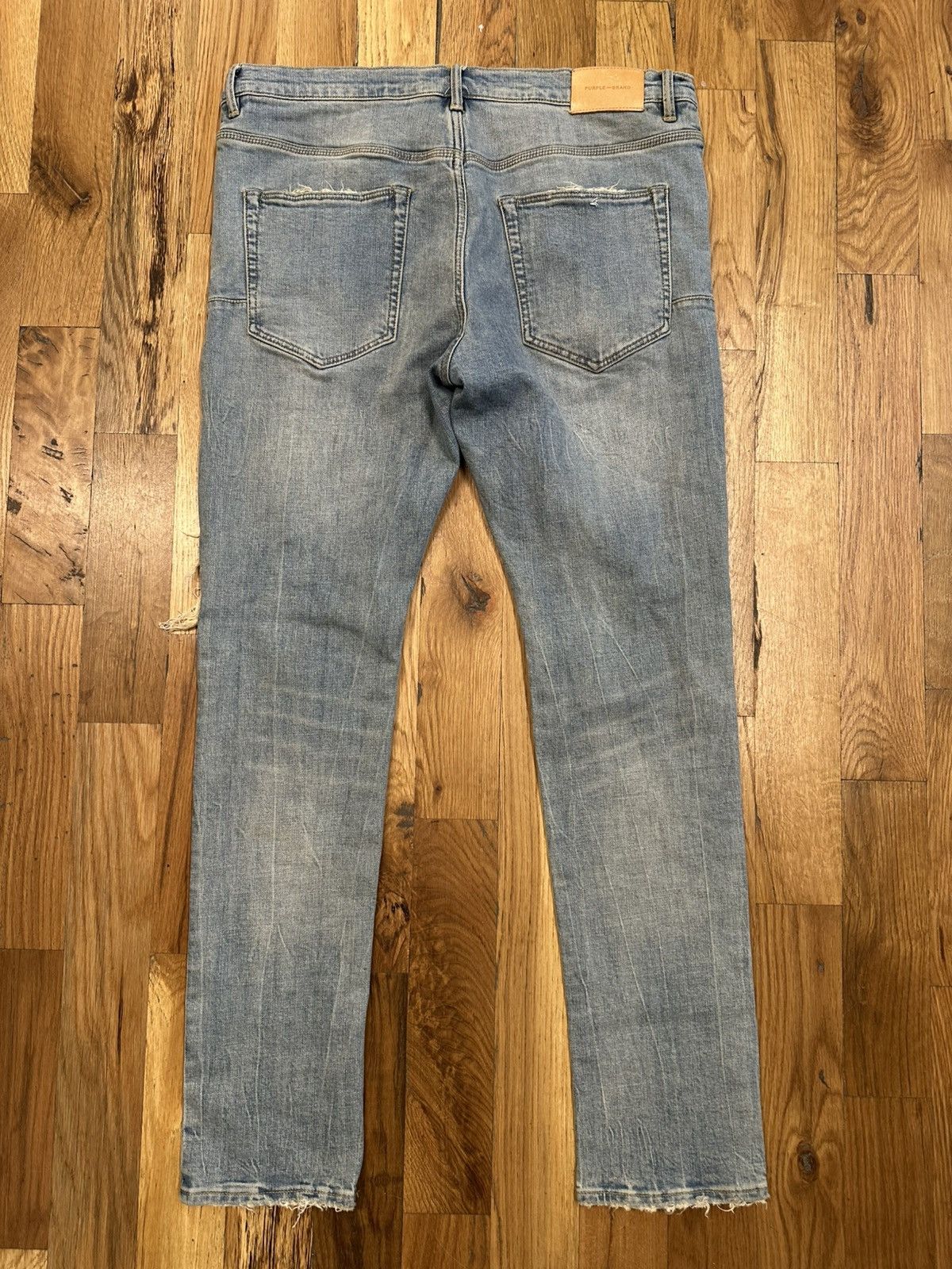 Purple Brand Purple Brand Knee Hole Blue Denim Jeans Size 36 Size US 36 / EU 52 - 2 Thumbnail
