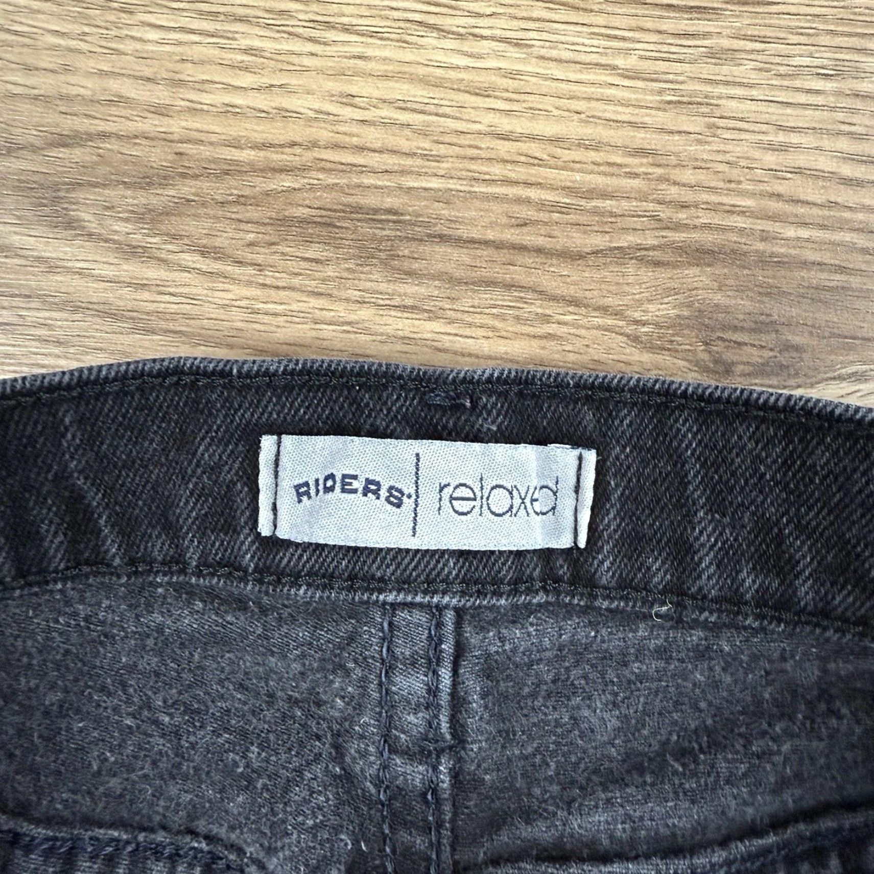 Lee Riders By Lee Womens Black Jeans Relaxed Stretch Size 10M 30 Inseam High Rise Mom Jeans Size 32" / US 10 / IT 46 - 2 Thumbnail