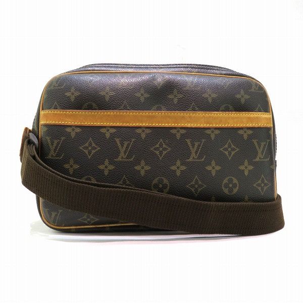 image of Louis Vuitton Monogram Reporter Pm in Brown, Women's