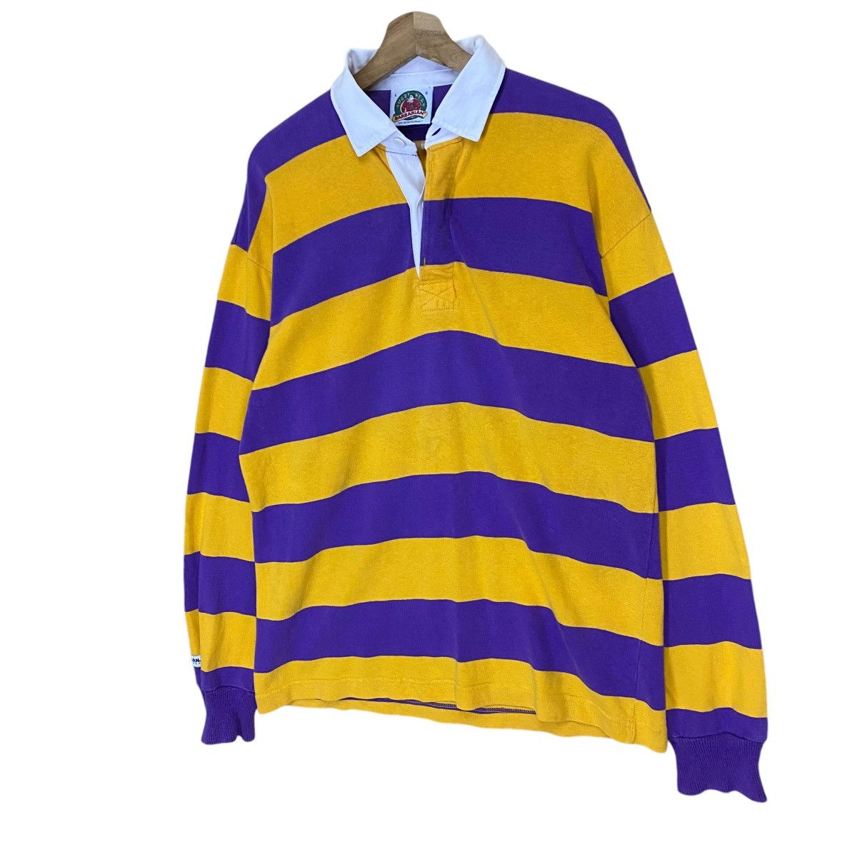 Barbarian VINTAGE 90s BARBARIAN RUGBY WEAR POLOS Size US L / EU 52-54 / 3 - 3 Thumbnail