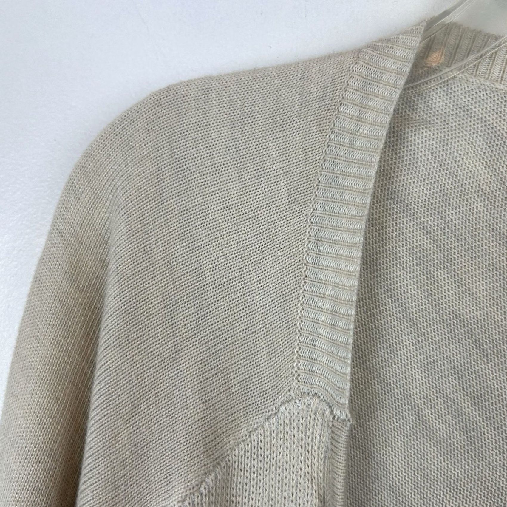 Vintage Jana Cardigan Sweater Womens S Thin Knit Beige Neutral Capsule Minimalist Size S / US 4 / IT 40 - 3 Thumbnail