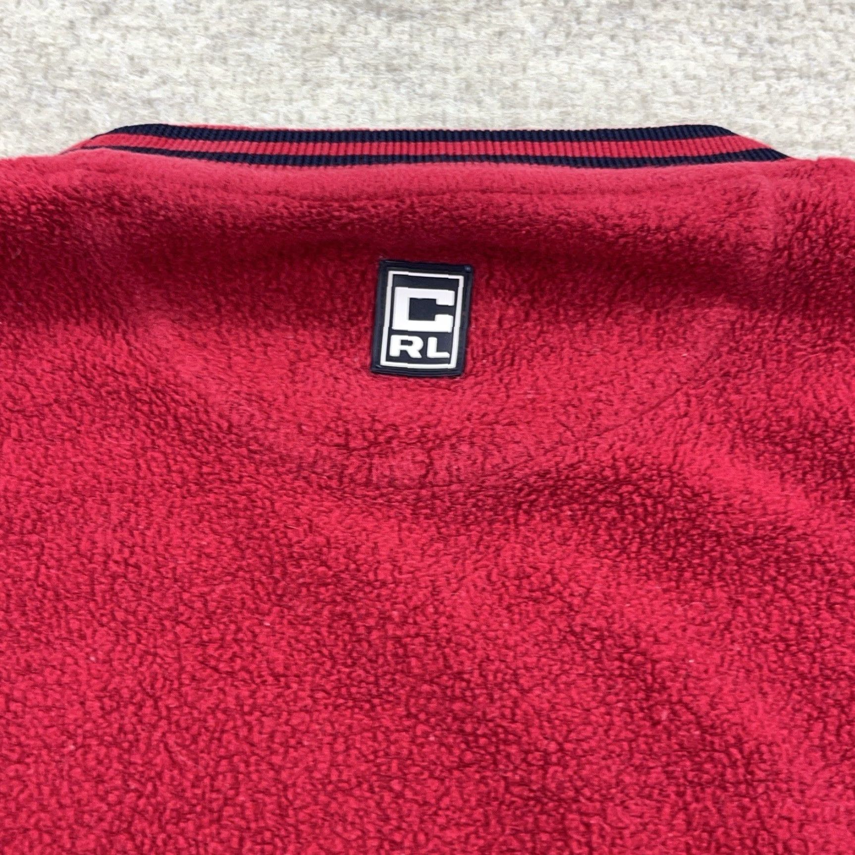 Chaps VINTAGE Chaps Ralph Lauren Sweatshirt Men XL Red Crewneck Fleece Knit Pullover Long Sleeve Buttoned Warm 90s Y2K Mens Size US XL / EU 56 / 4 - 7 Thumbnail
