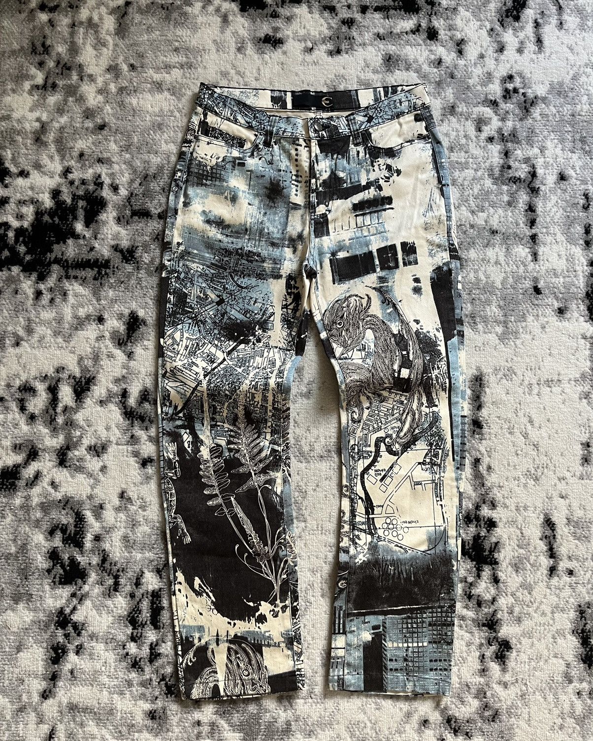 Just Cavalli × Vintage Just Cavalli City Urban Pants Size 32" / US 10 / IT 46 - 1 Thumbnail