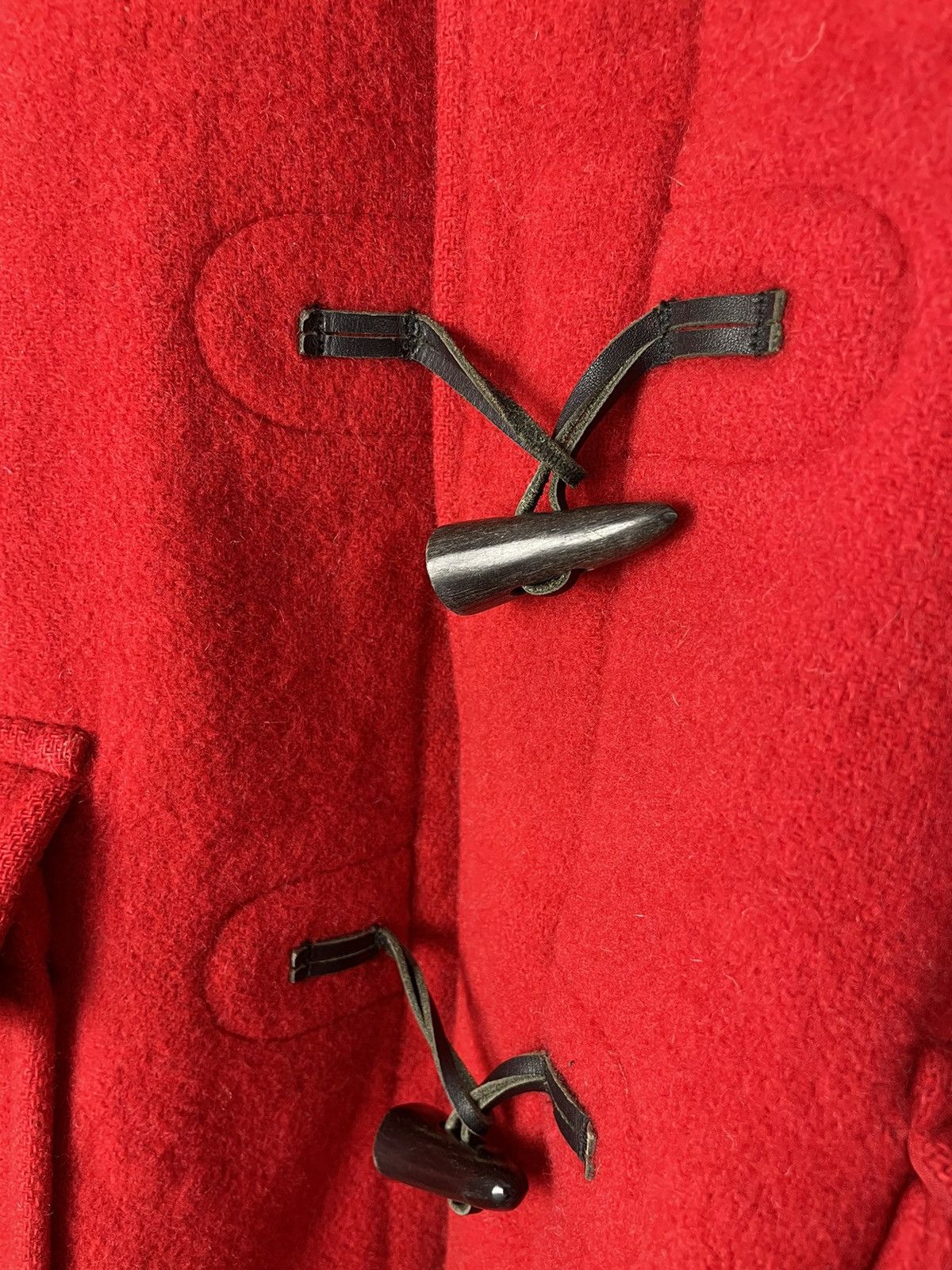 Burberry × Designer × Vintage Burberry Red Duffle coat wool fashion vintage 90s Size L / US 10 / IT 46 - 7 Thumbnail