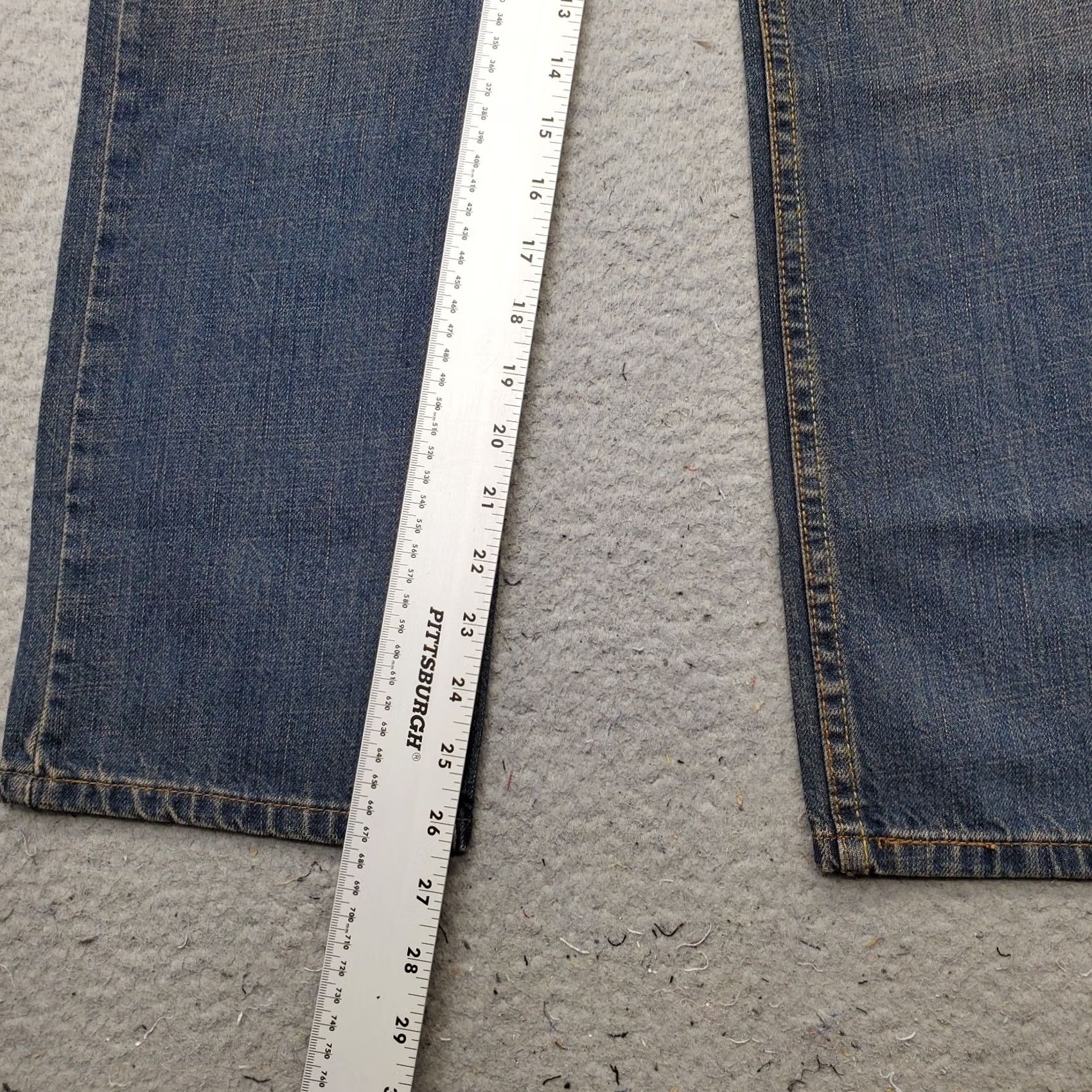 Levi's Levi's Womens 12 Blue Straight Jeans 27in Waist 26.25in Inseam Comfort Easy Fit Adjustable Waist Premium Size 34" / US 12 / IT 48 - 4 Thumbnail