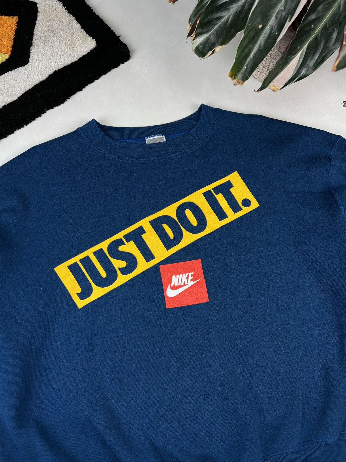 Nike × Vintage Vintage Crewneck Nike Just Do It Sweatshirt Boxy 90s Size US L / EU 52-54 / 3 - 5 Thumbnail