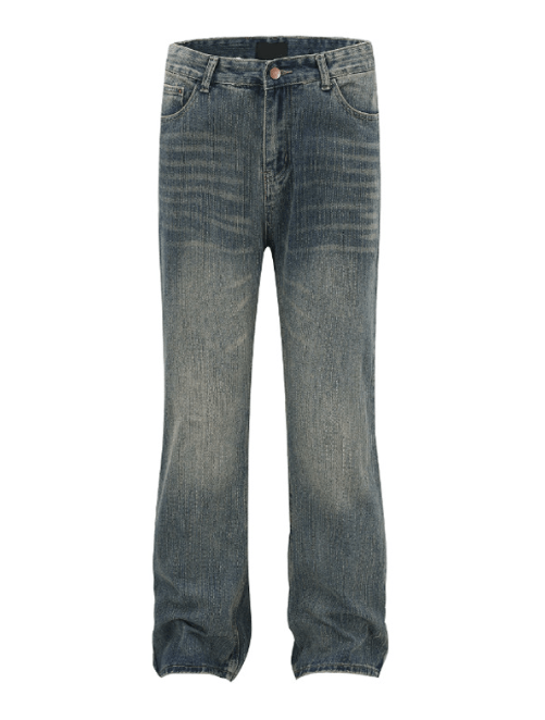 Japanese Brand × Jean Men's trendy washed distressed flared jeans Size US 32 / EU 48 - 4 Thumbnail