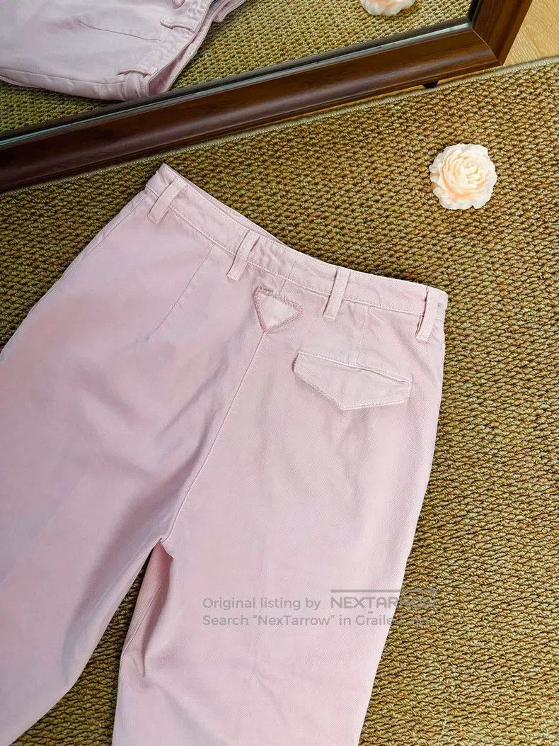 Prada Prada Triangle solid colour straight jeans Size 26" / US 2 / IT 38 - 5 Thumbnail