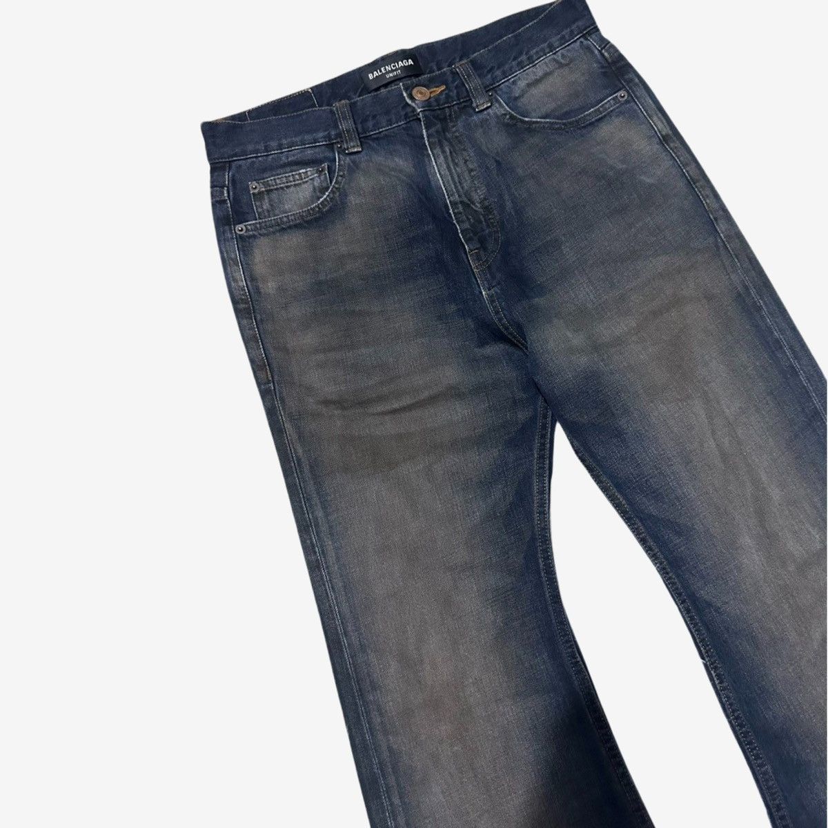 Balenciaga Balenciaga FW22 Flaired Denim Dark Color Sz. xS Size US 30 / EU 46 - 3 Thumbnail