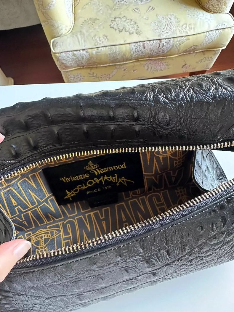 Vivienne Westwood vivienne westwood size os Crocodile pattern leather handbag Size ONE SIZE - 4 Thumbnail