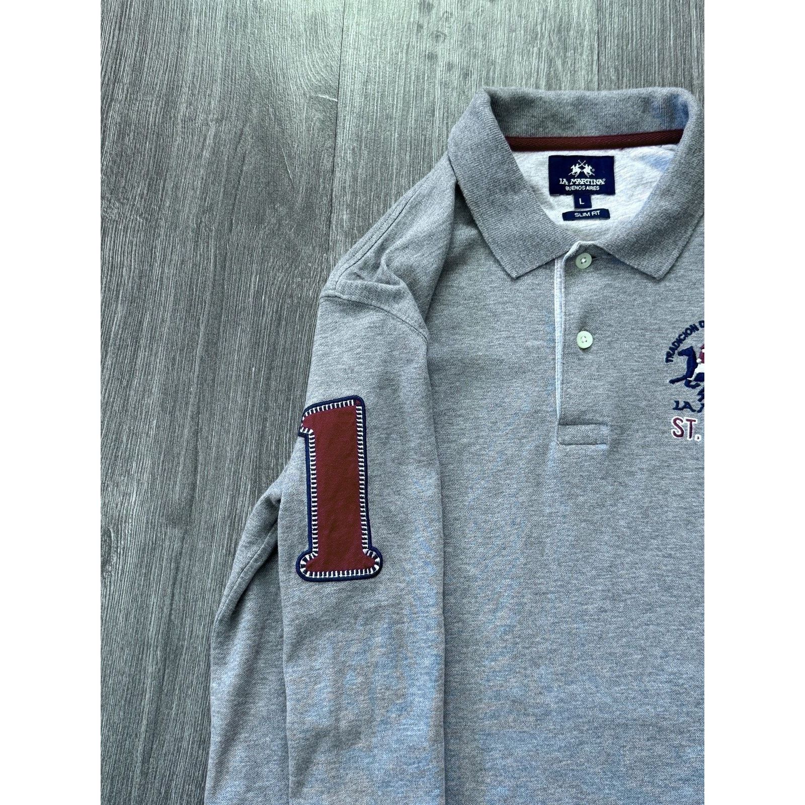 La Martina Vintage La Martina St.Moriz Ralph Lauren Gray Longsleeve Size US L / EU 52-54 / 3 - 4 Thumbnail