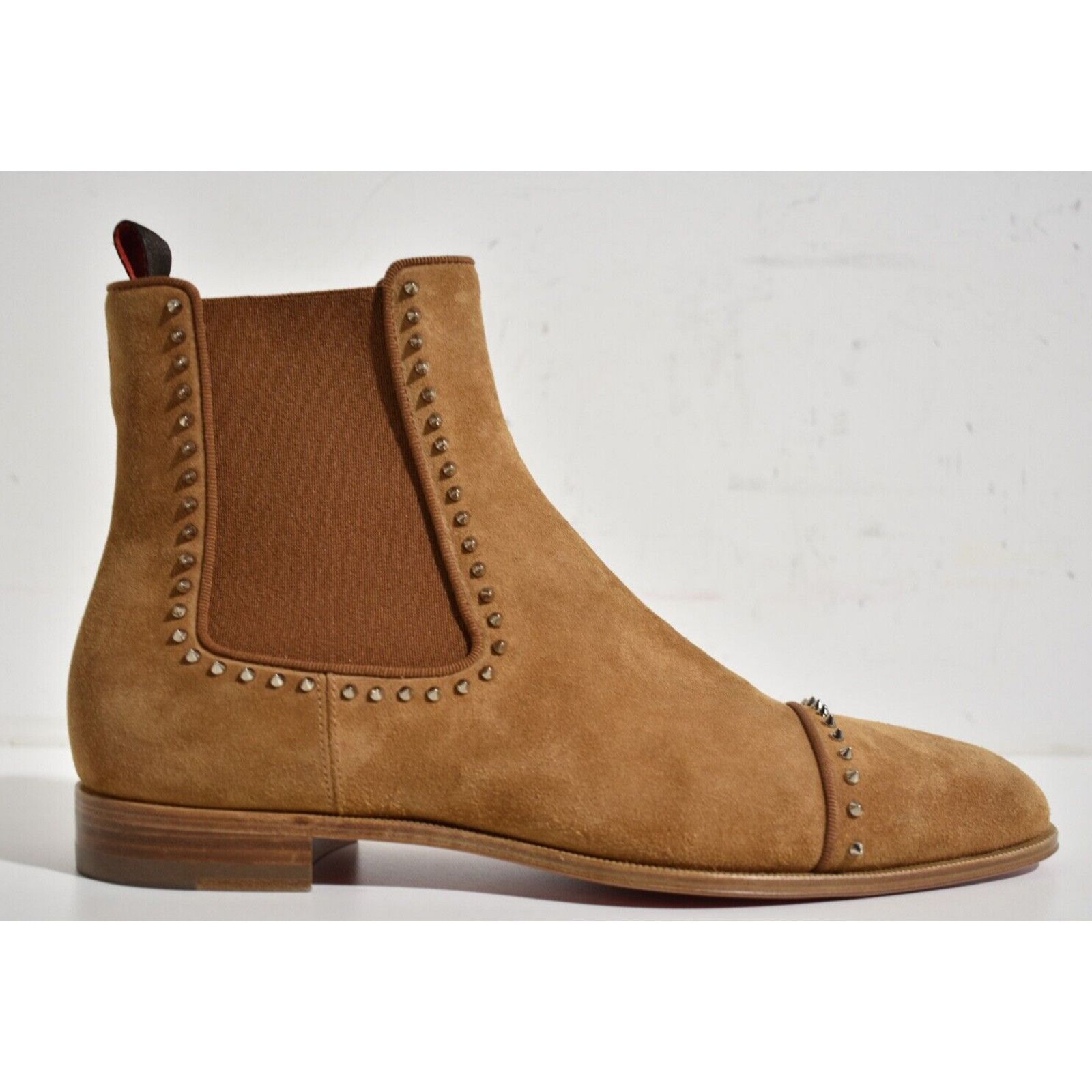 Christian Louboutin Christian Louboutin Flat Brown Suede Spike Boot 42 9 Size US 9 / EU 42 - 2 Thumbnail