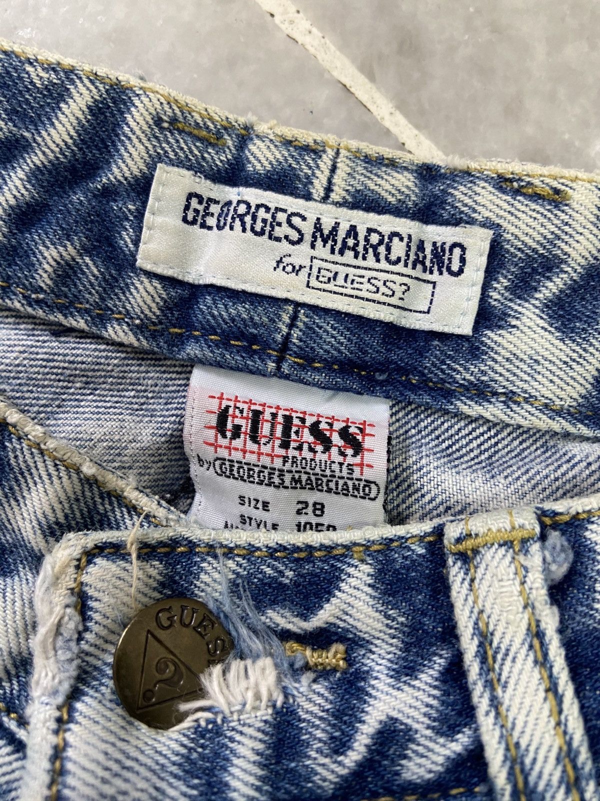 Georges Marciano Vintage Guess jeans acid Wash Georges Marciano Size US 27 - 8 Thumbnail