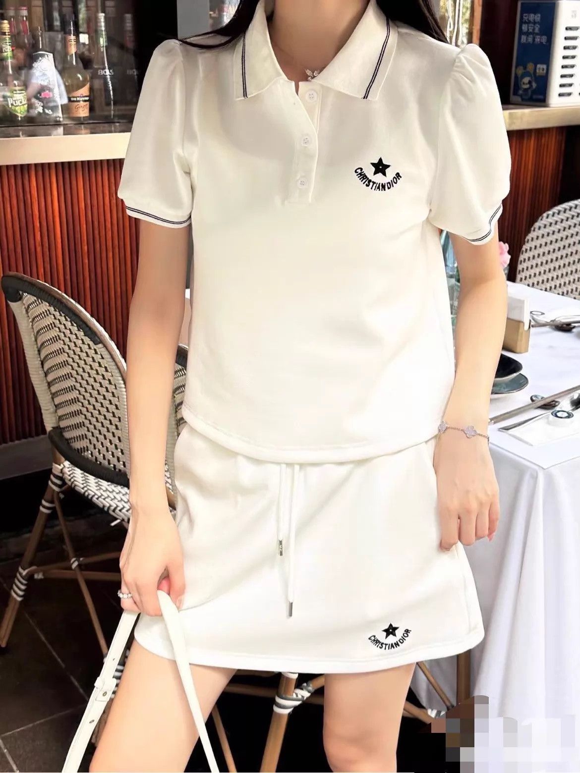 Dior DIOR New Monogram Polo Collar Short Sleeve Tee Size XS / US 0-2 / IT 36-38 - 8 Thumbnail