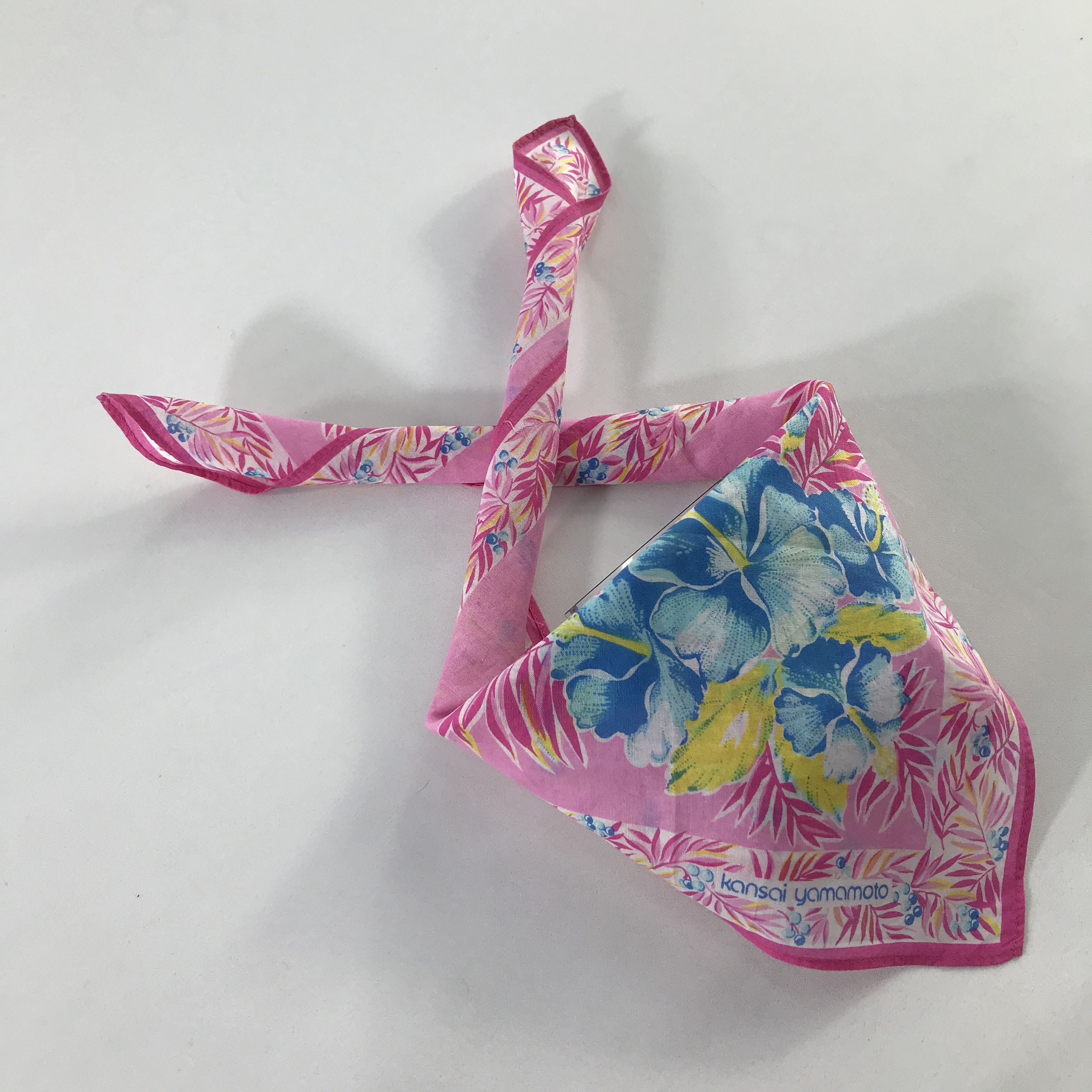 Kansai Yamamoto × Vintage Kansai Yamamoto Bandana / Handkerchief / Neckerchief - S1175 Size ONE SIZE - 4 Thumbnail