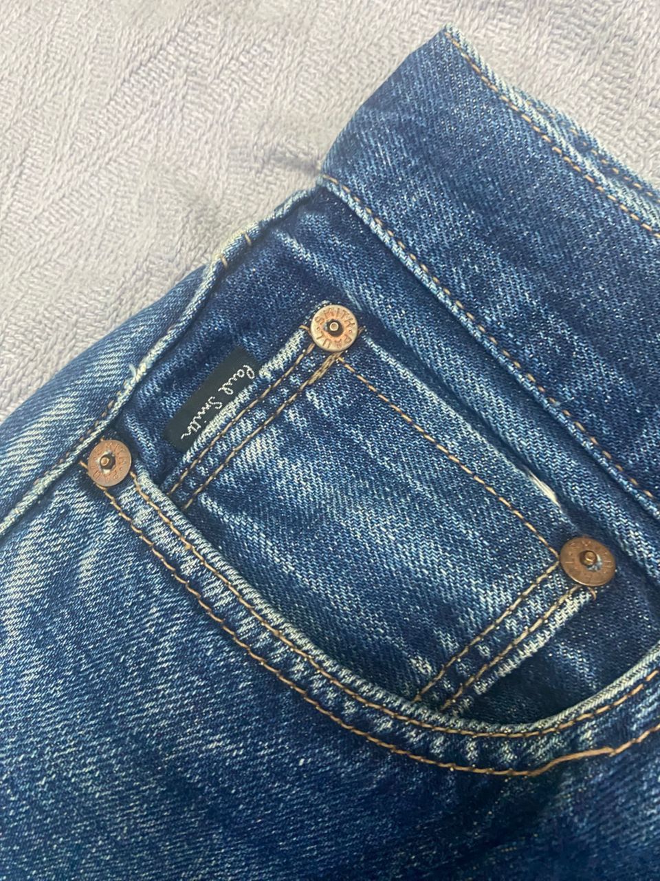If Six Was Nine Vintage Paul Smith Red Ear Selvegde Distressed Denim Size US 28 / EU 44 - 9 Thumbnail