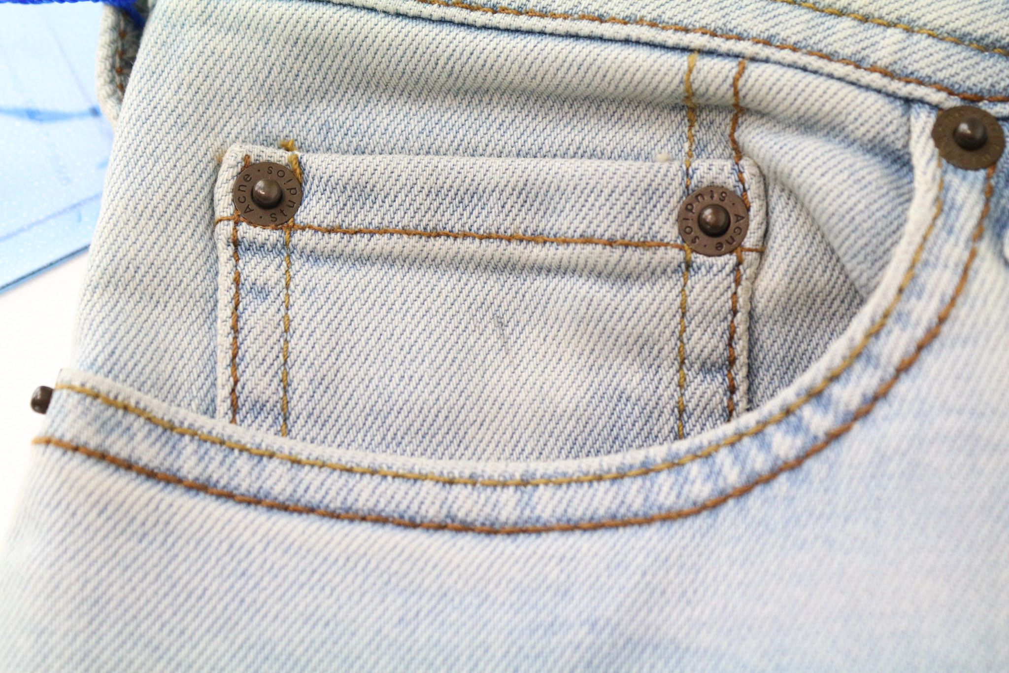 Acne Studios CLIMB W25/L32 Blue Skinny Stretch Zipped Jeans 75065 Size 25" / US 0 / IT 36 - 7 Thumbnail