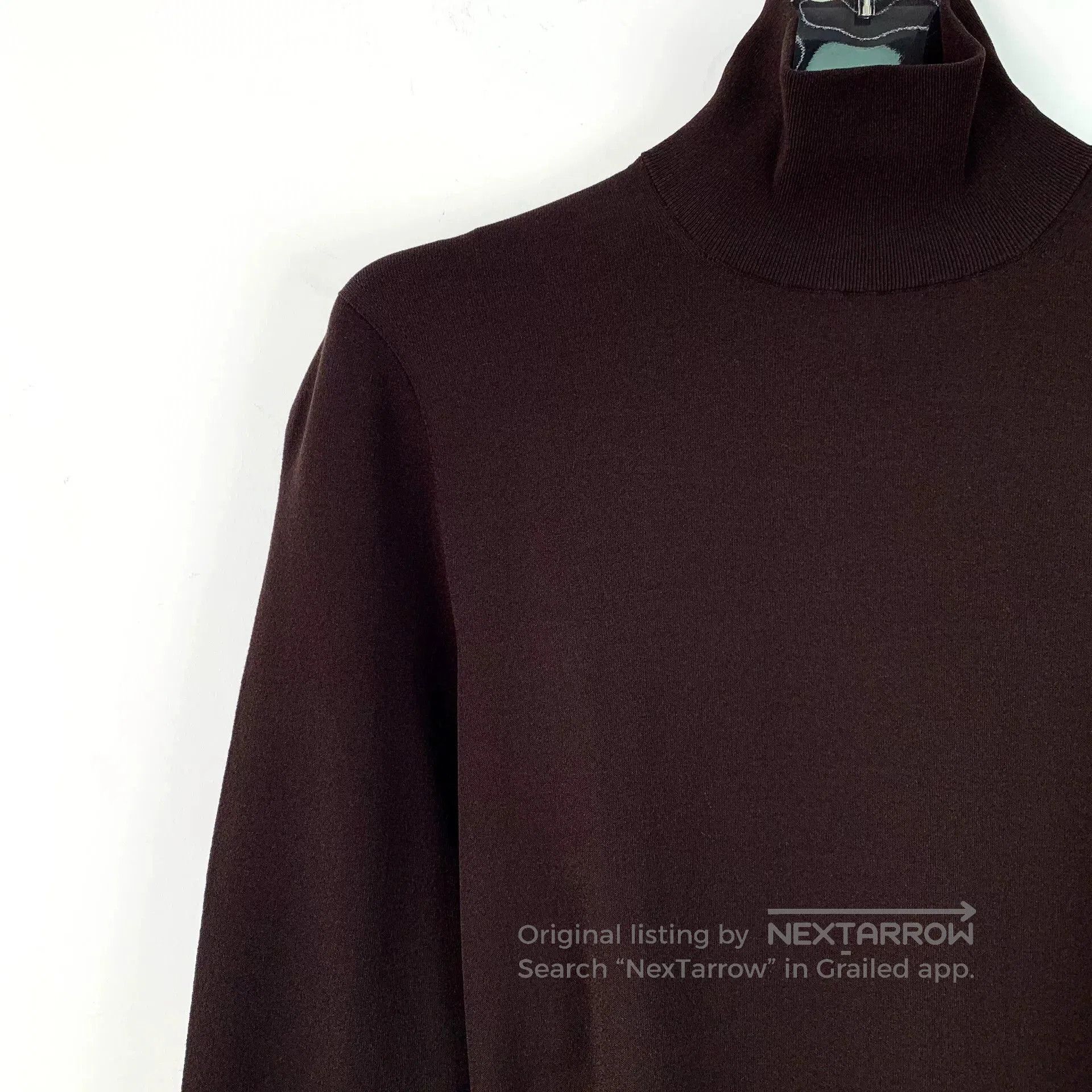 Bottega Veneta Bottega Veneta Brown Long-Sleeve Knit Sweater S. Size S / US 4 / IT 40 - 3 Thumbnail