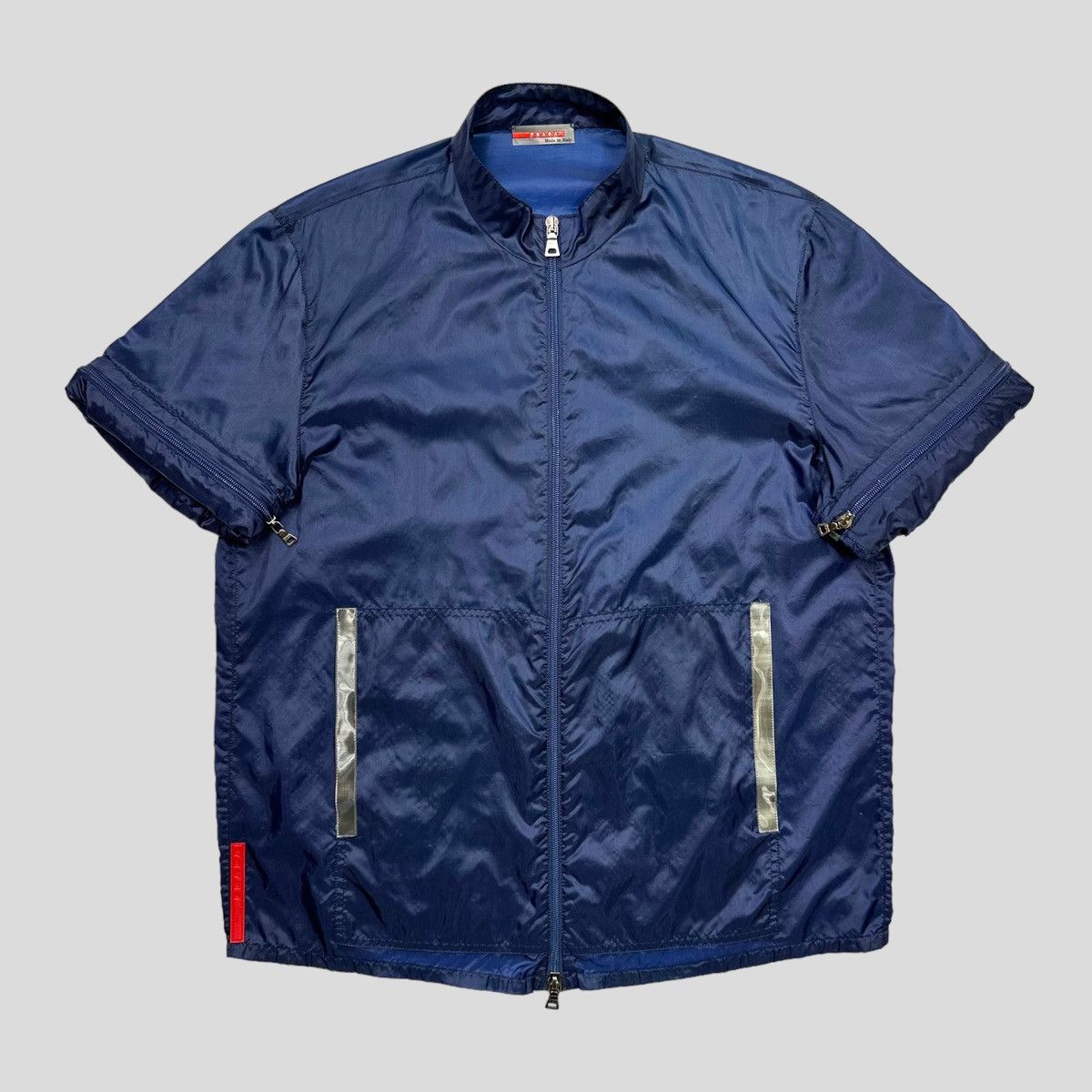 Prada Prada Sport SS99 Convertible Blue Transparent 3m Jacket IT48 