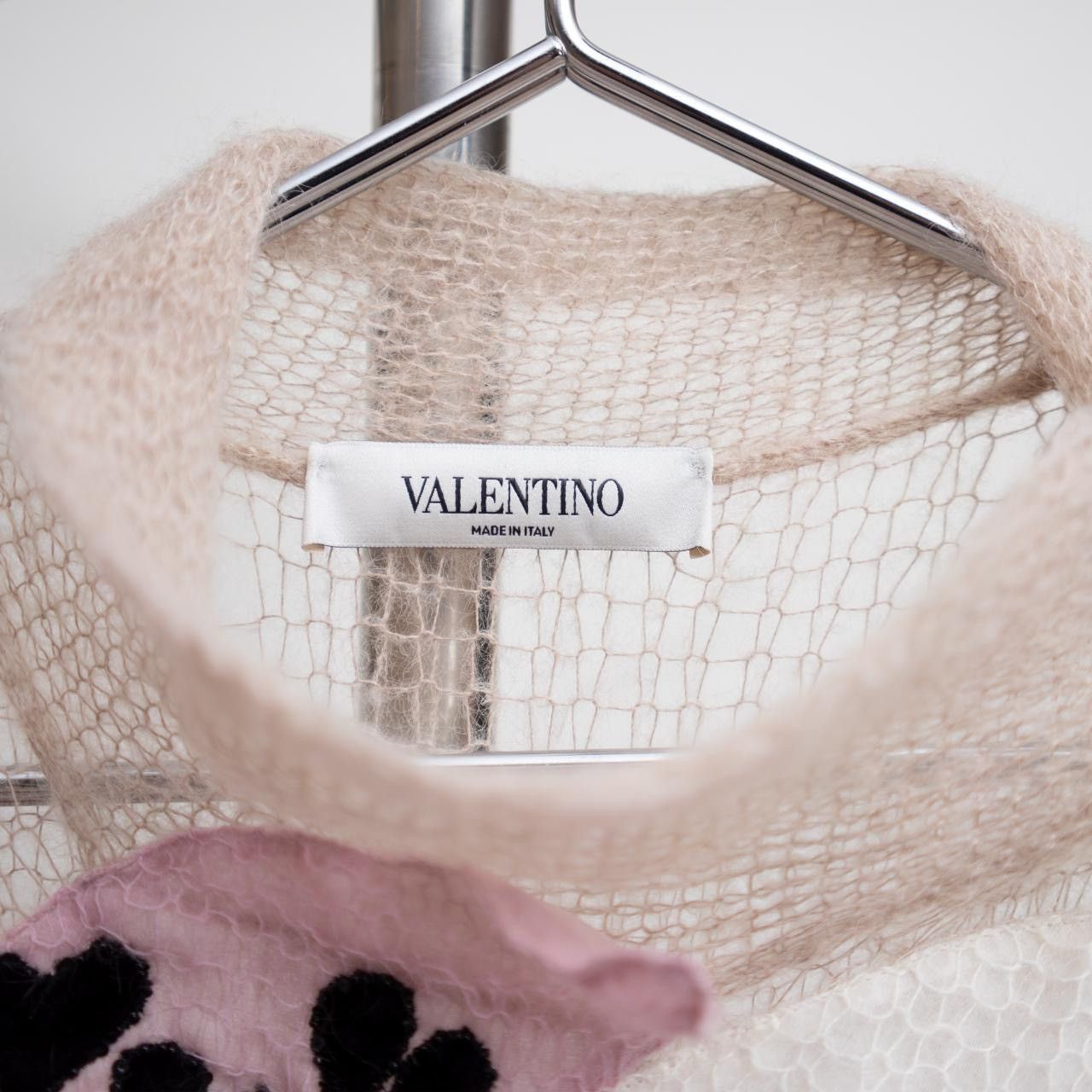 Valentino fall 2018 Embellished Mohair-knit Pink Gown Size M / US 6-8 / IT 42-44 - 3 Thumbnail