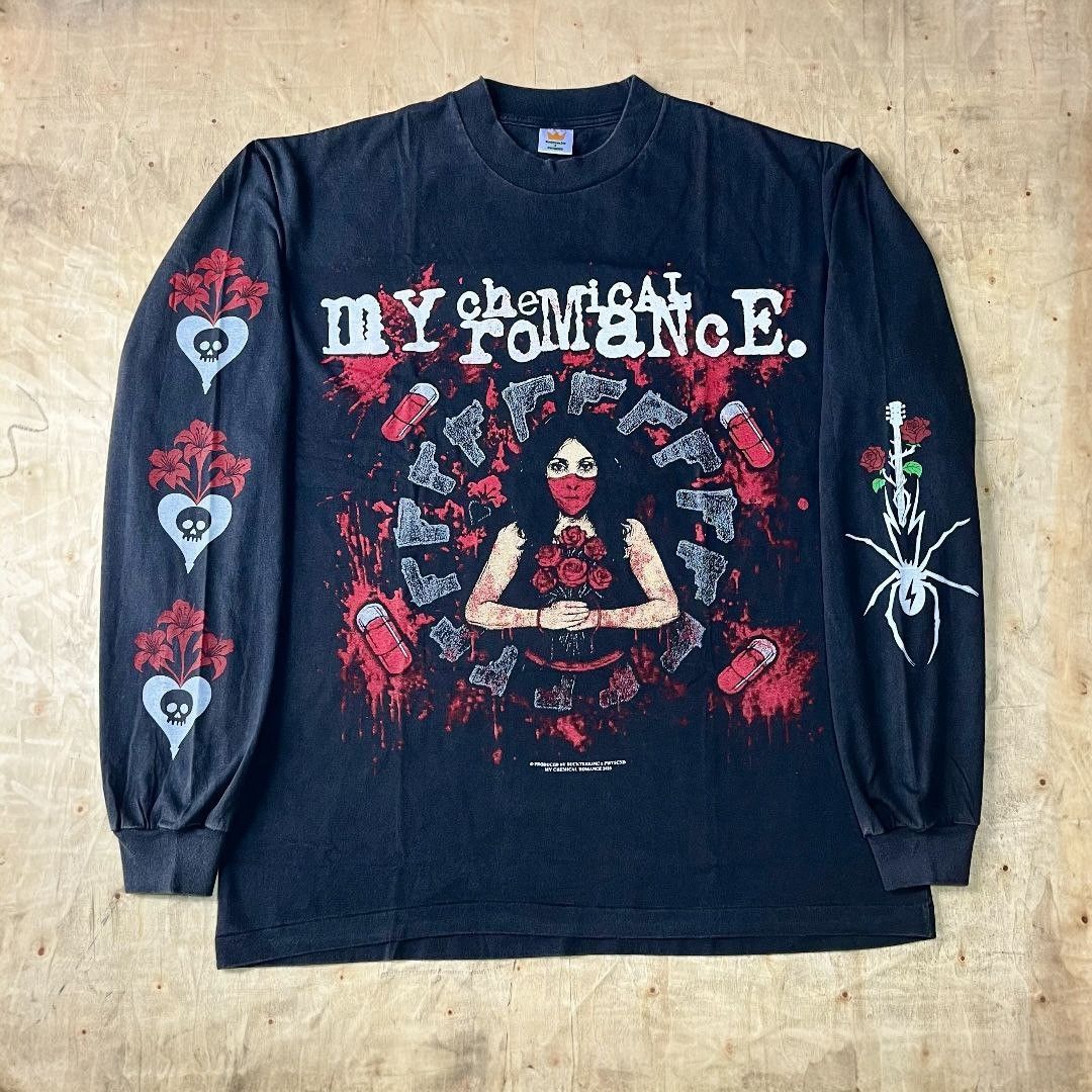 T-shirt Vintage My Chemical Romance Tour 05 - Réédition, Taille S à 5XL, Multicolore, Neuf Avec étiquettes