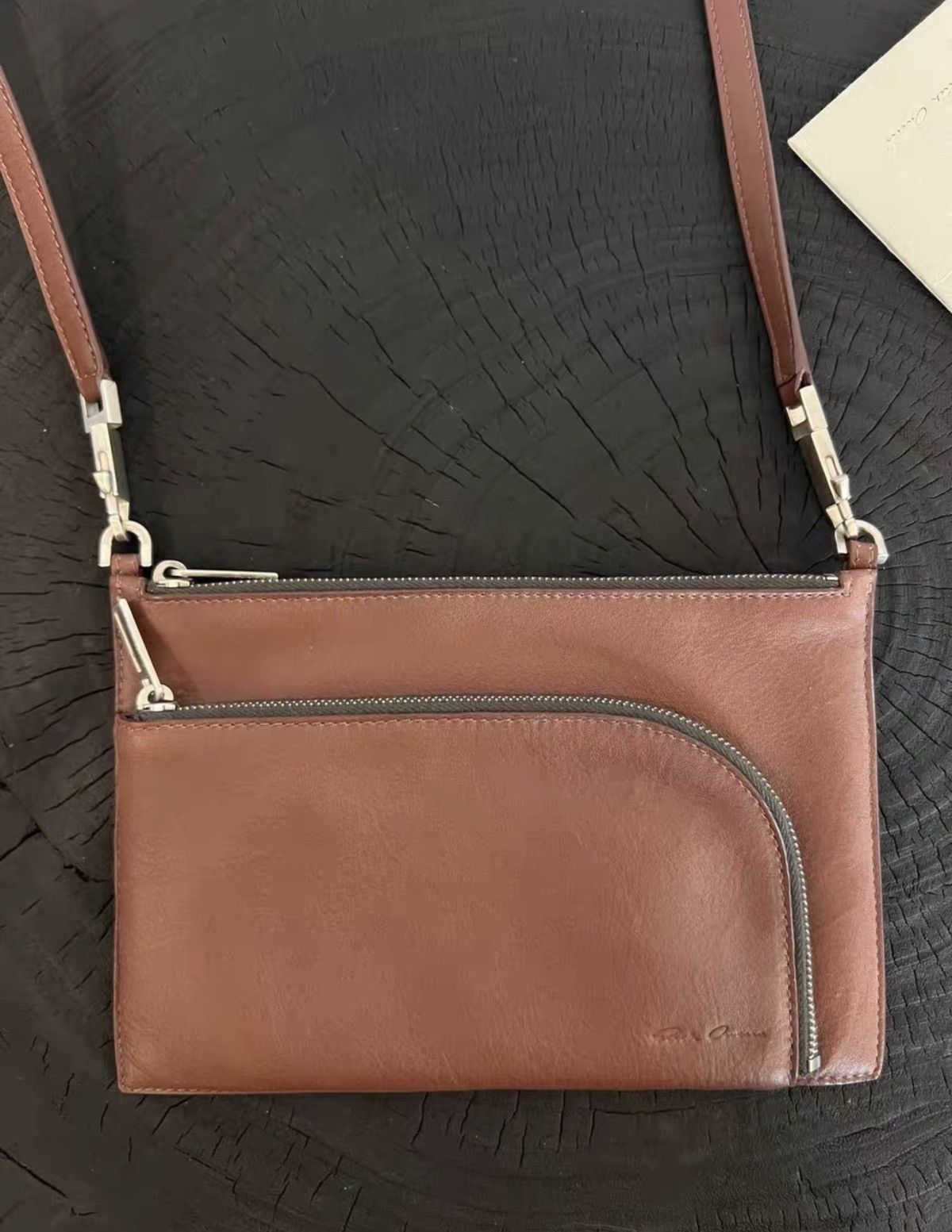Rick Owens Rick Owens Mainline "Blood" Leather Crossbody Bag Size ONE SIZE - 1 Thumbnail