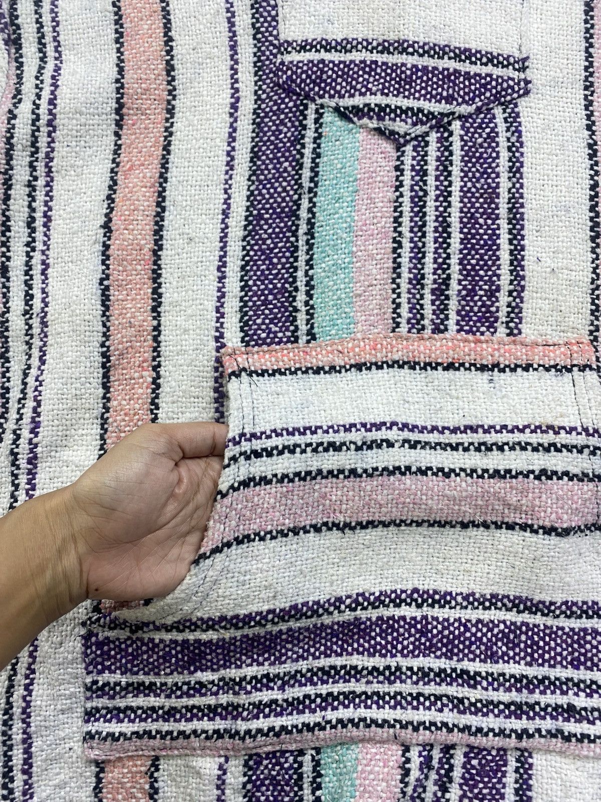 Mexican Threads × Vintage Vintage Iguanna Jack Kangaroo Pocket Baja Poncho Hoodie Size US M / EU 48-50 / 2 - 5 Thumbnail