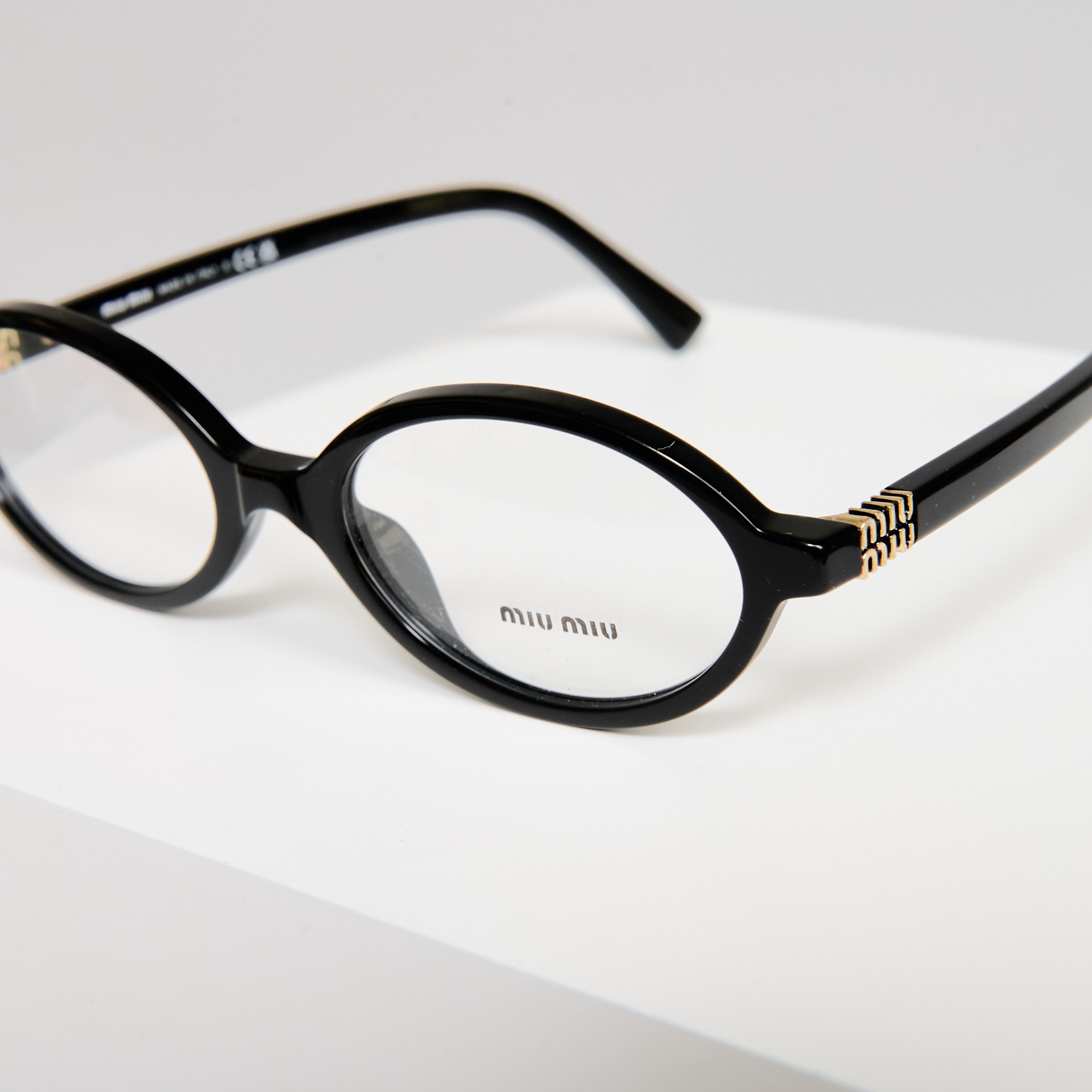 Miu Miu MIU MIU MU 01XV 1AB101 Eyewear BLACK Size ONE SIZE - 2 Thumbnail