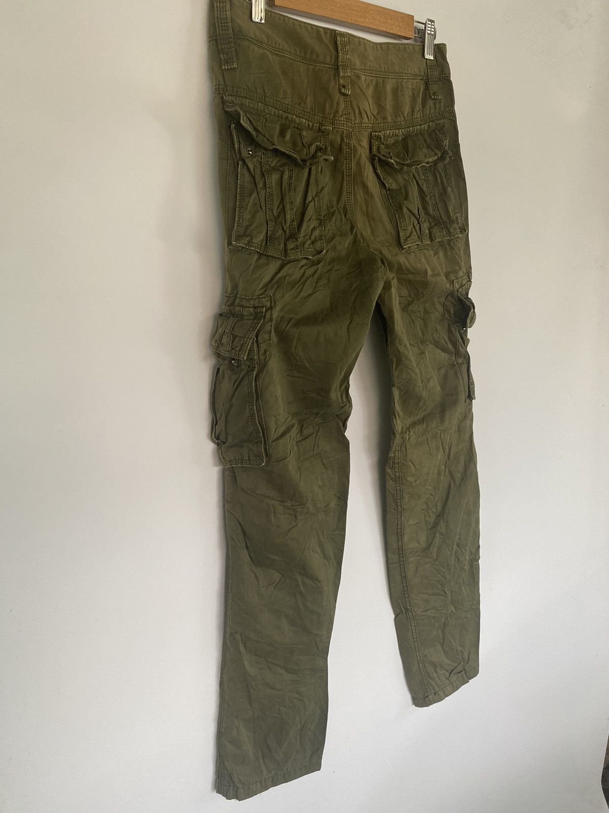 Japanese Brand FUHAO Cargo Multiple Pocket Green Army Pants Size US 30 / EU 46 - 6 Thumbnail