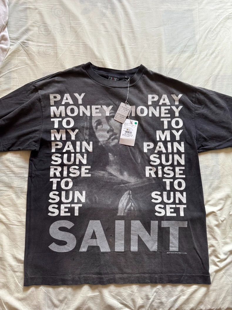 Saint Michael Saint Michael Letters like gray short sleeves Size US XL / EU 56 / 4 - 3 Thumbnail