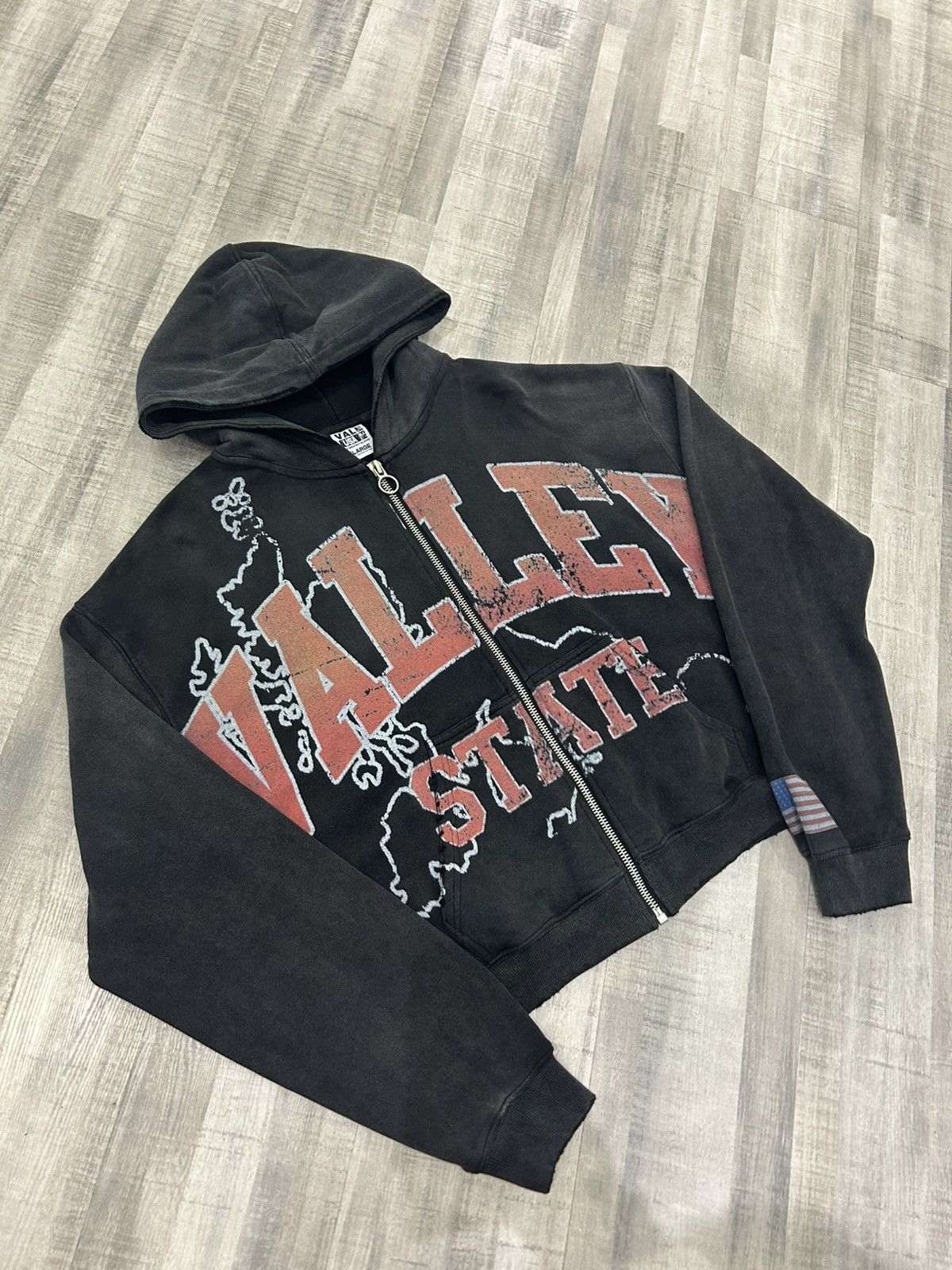 Vale Vale State Alumni Zip Up Hoodie Size US XL / EU 56 / 4 - 2 Thumbnail