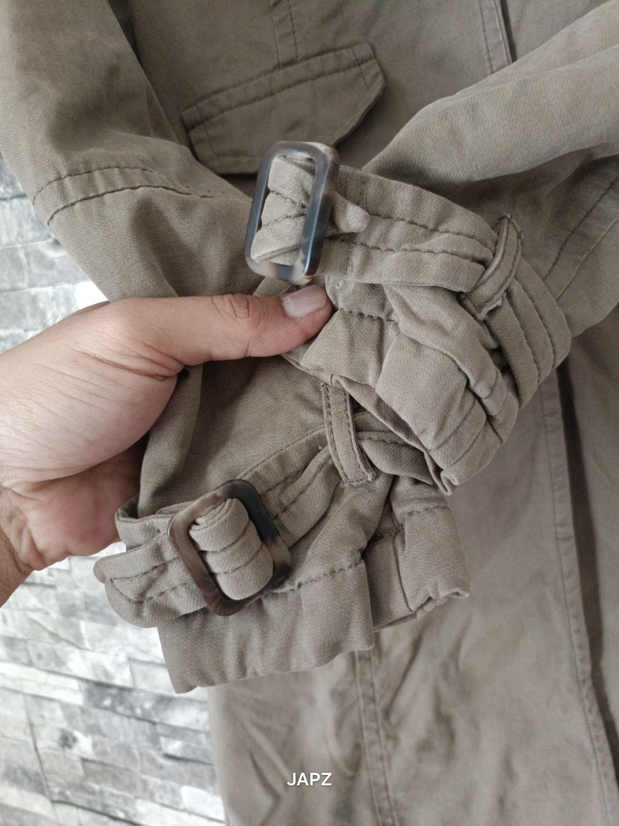 Benetton Vintage Benetton utility faux fur Y2K coat Size XS / US 0-2 / IT 36-38 - 3 Thumbnail