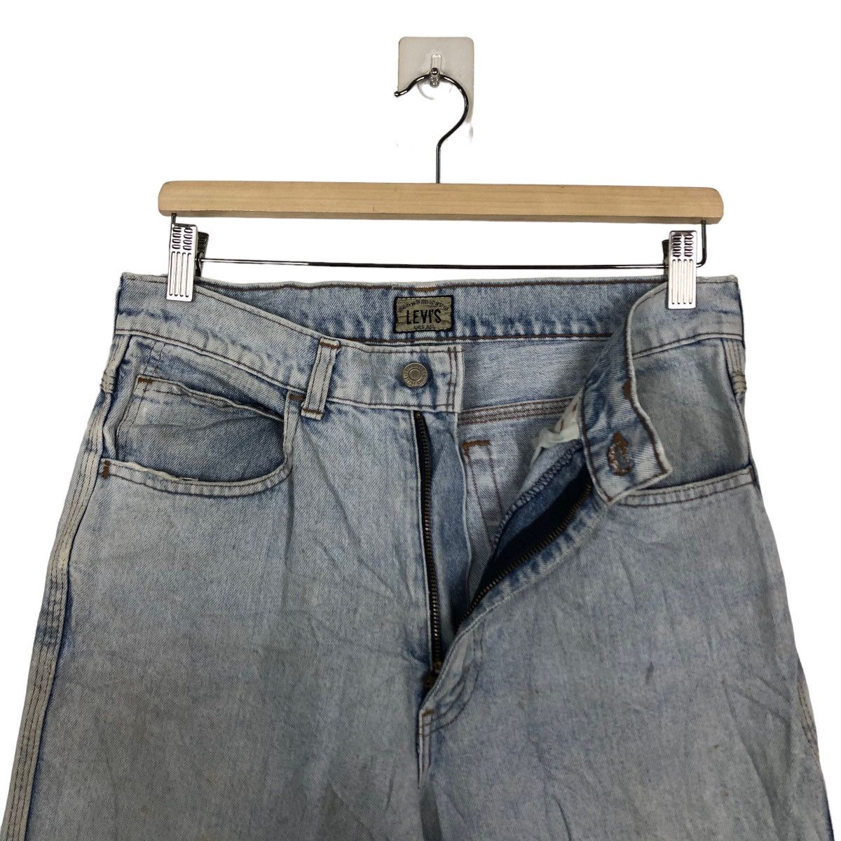 Levi's 🔥80’s Vintage Levi’s Acid Wash Design Straight Cut Denim Size US 28 / EU 44 - 11 Thumbnail