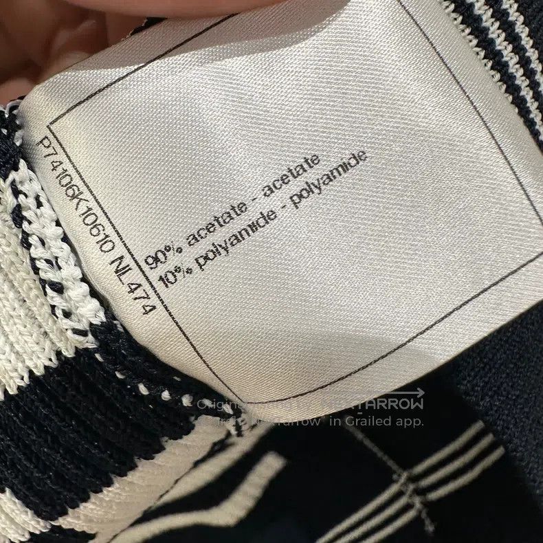Chanel Chanel No. 5 slogan letter striped knitted cardigan coat Size XXS / US 00 / IT 34 - 8 Thumbnail