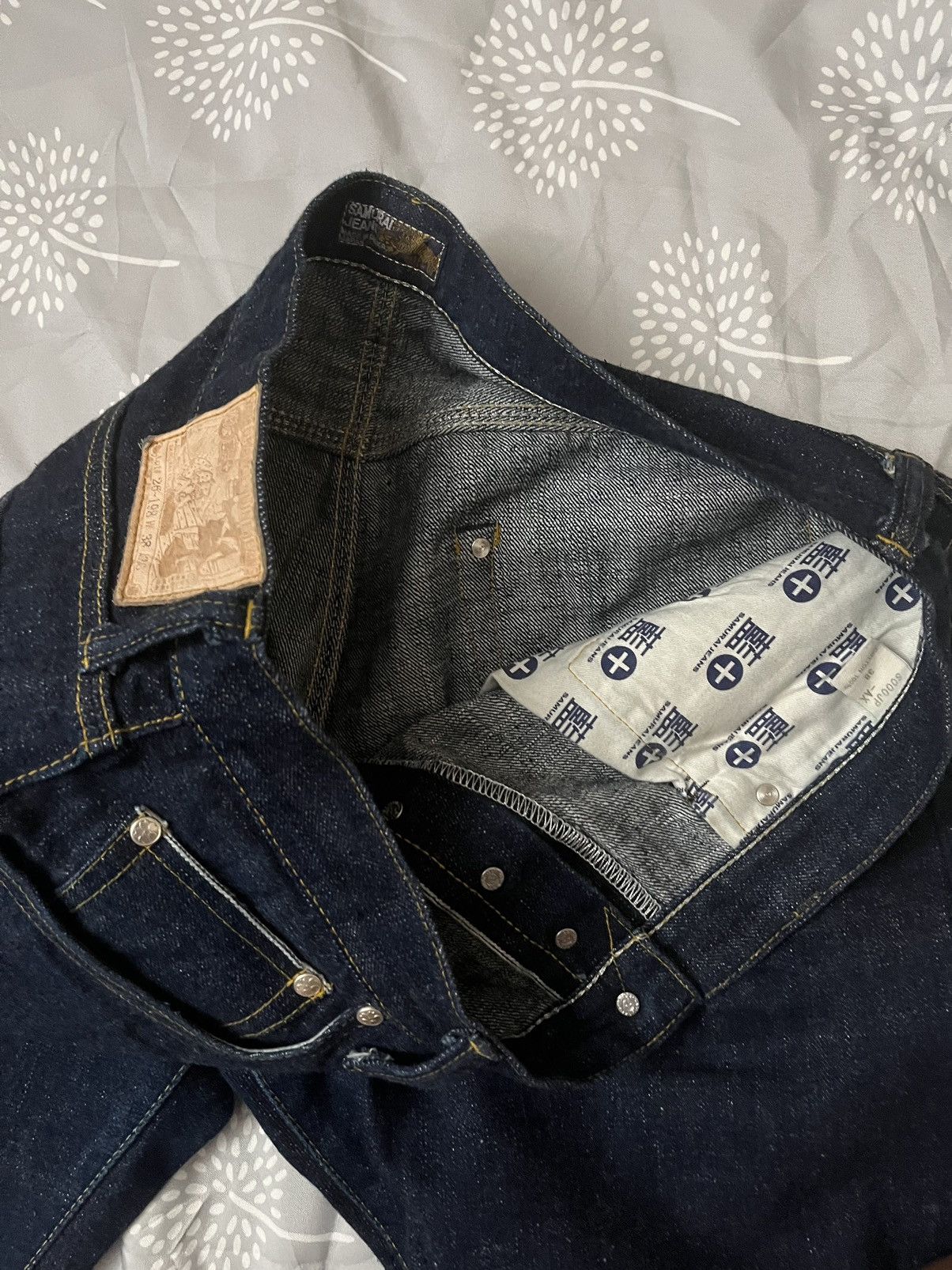 Japanese Brand Samurai Natural Indigo Jeans Size US 38 / EU 54 - 9 Thumbnail