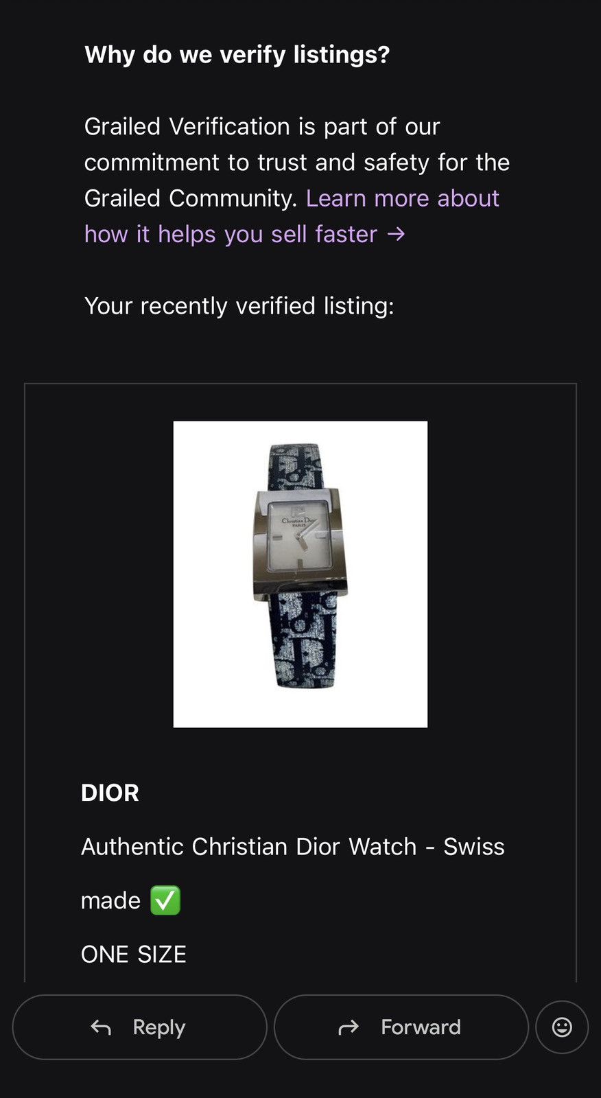 Dior Authentic Christian Dior Watch - Swiss made ✅ Size ONE SIZE - 11 Thumbnail