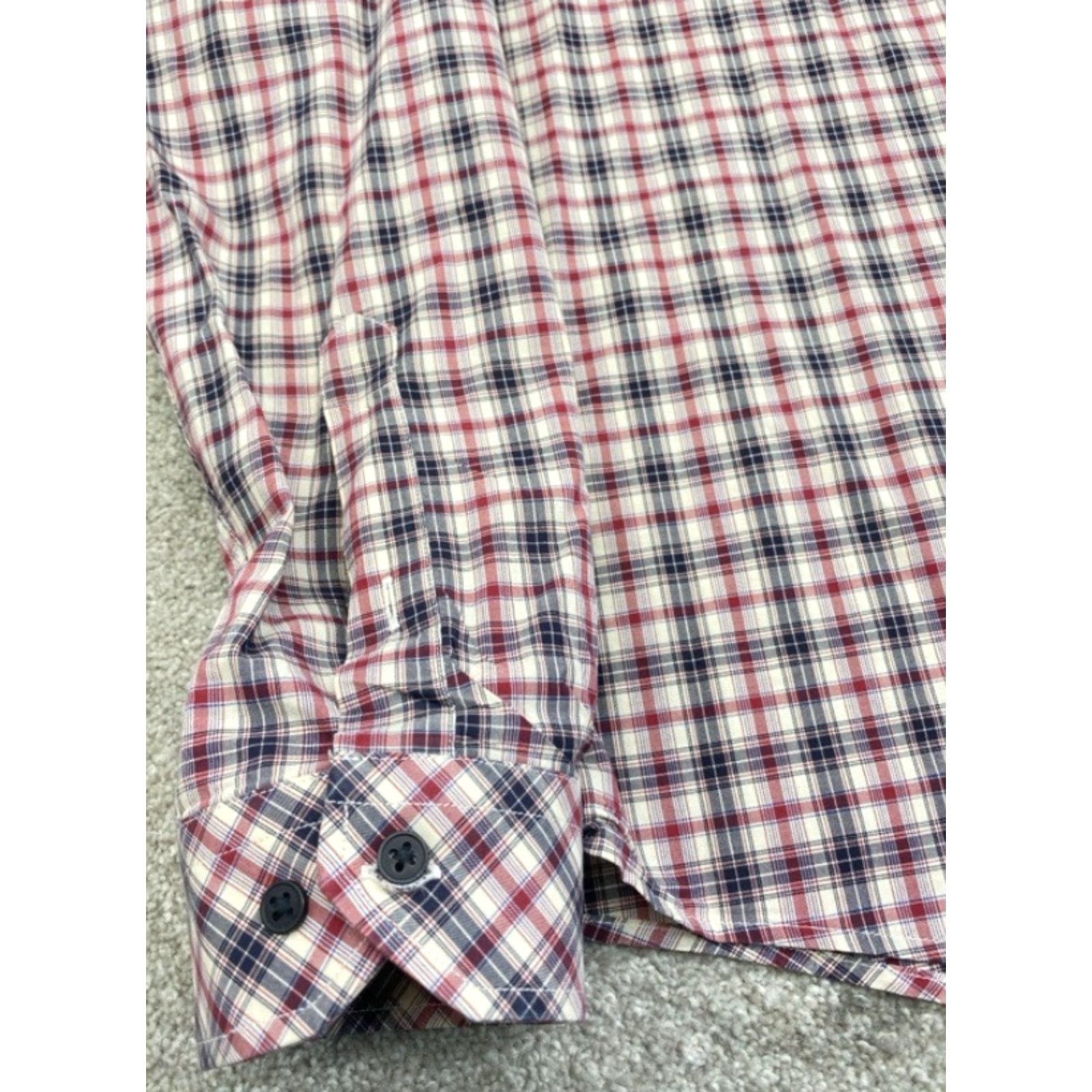 Lacoste VINTAGE Lacoste Shirt Mens 45 XL Long Sleeve Button Up Plaid Made in Hong Kong 5881 Size US XL / EU 56 / 4 - 2 Thumbnail
