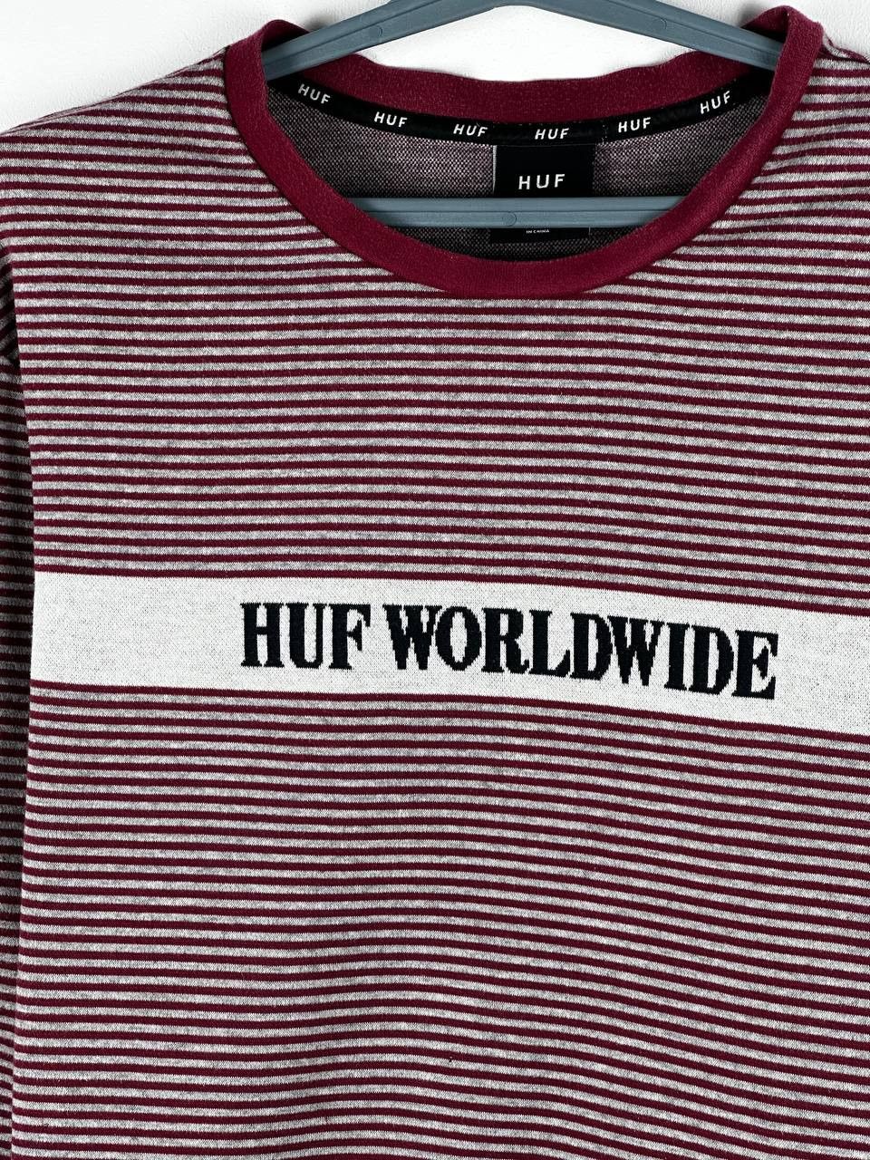 Huf Huf Striped Mens Large Long Sleeve Shirt Size US XXL / EU 58 / 5 - 4 Thumbnail