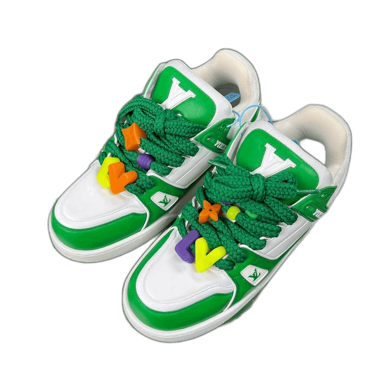 Louis Vuitton LV Trainer Maxi Sneakers in White Green-2506 Size US 8.5 / EU 41-42 - 1 Thumbnail
